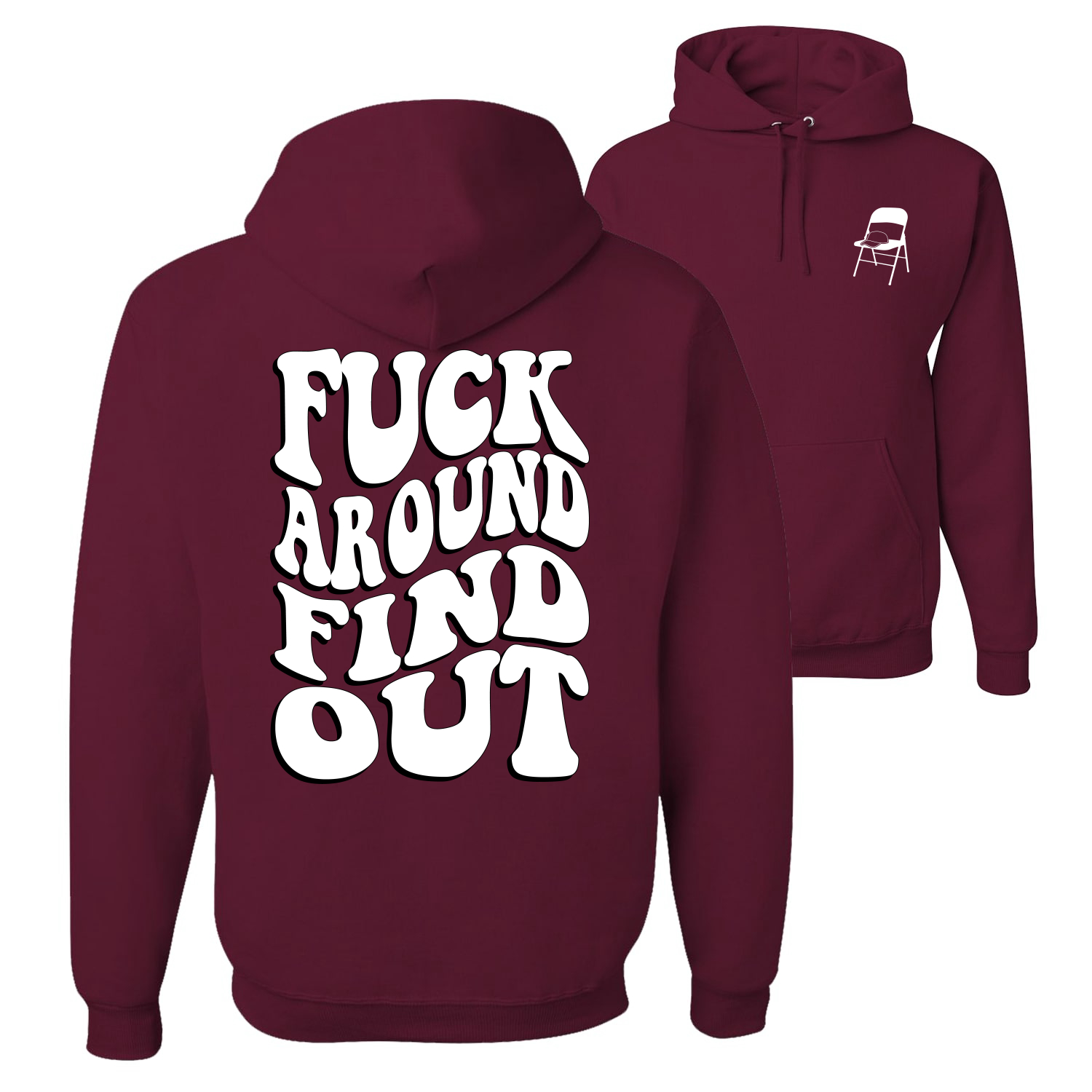 F*ck Around and Find Out Alabama Bootsschlägerei groovige Schrift Männer Frauen Hoodie - Bild 9 von 18