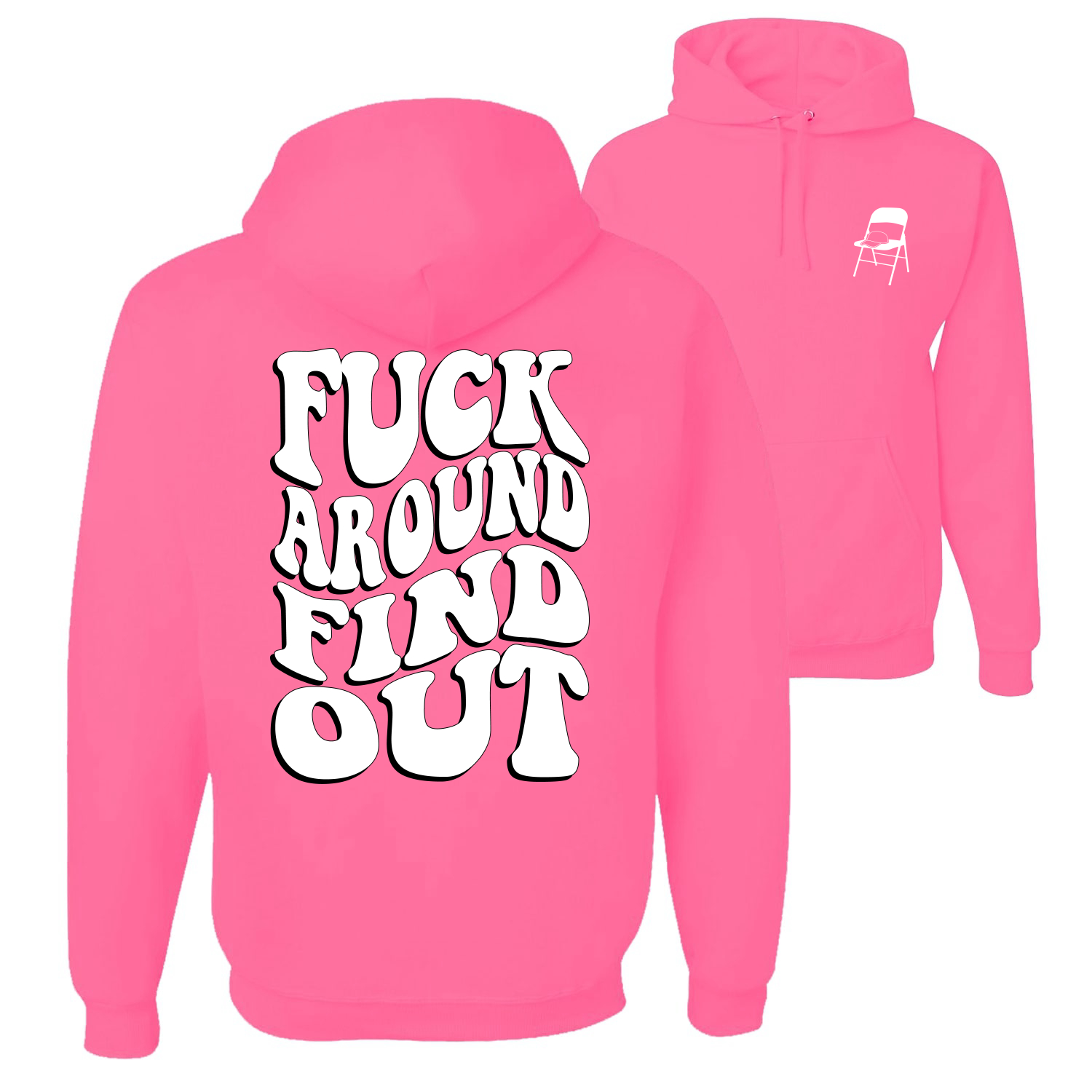 F*ck Around and Find Out Alabama Bootsschlägerei groovige Schrift Männer Frauen Hoodie - Bild 12 von 18