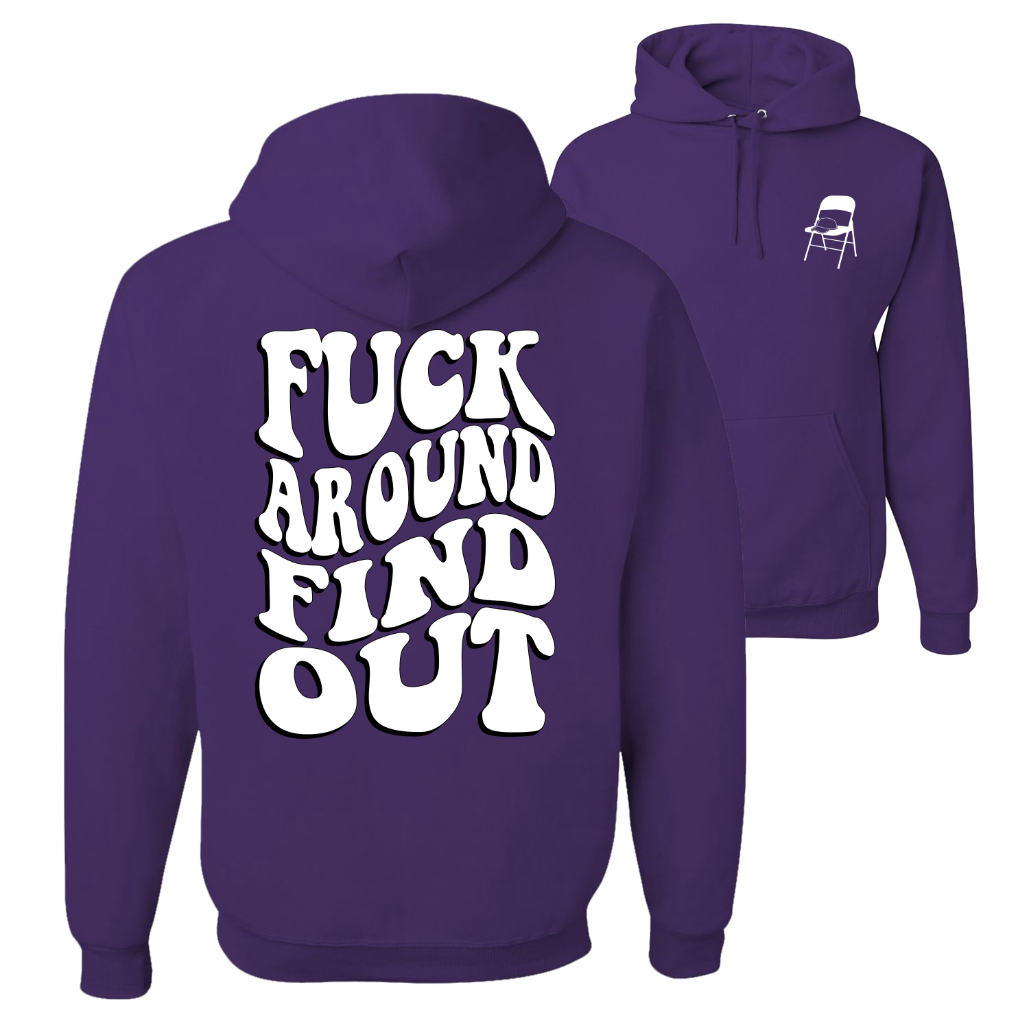 F*ck Around and Find Out Alabama Bootsschlägerei groovige Schrift Männer Frauen Hoodie - Bild 13 von 18