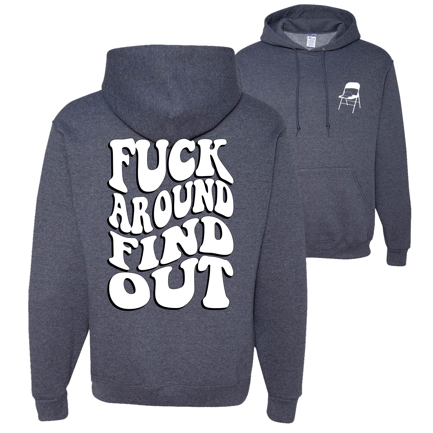 F*ck Around and Find Out Alabama Bootsschlägerei groovige Schrift Männer Frauen Hoodie - Bild 17 von 18