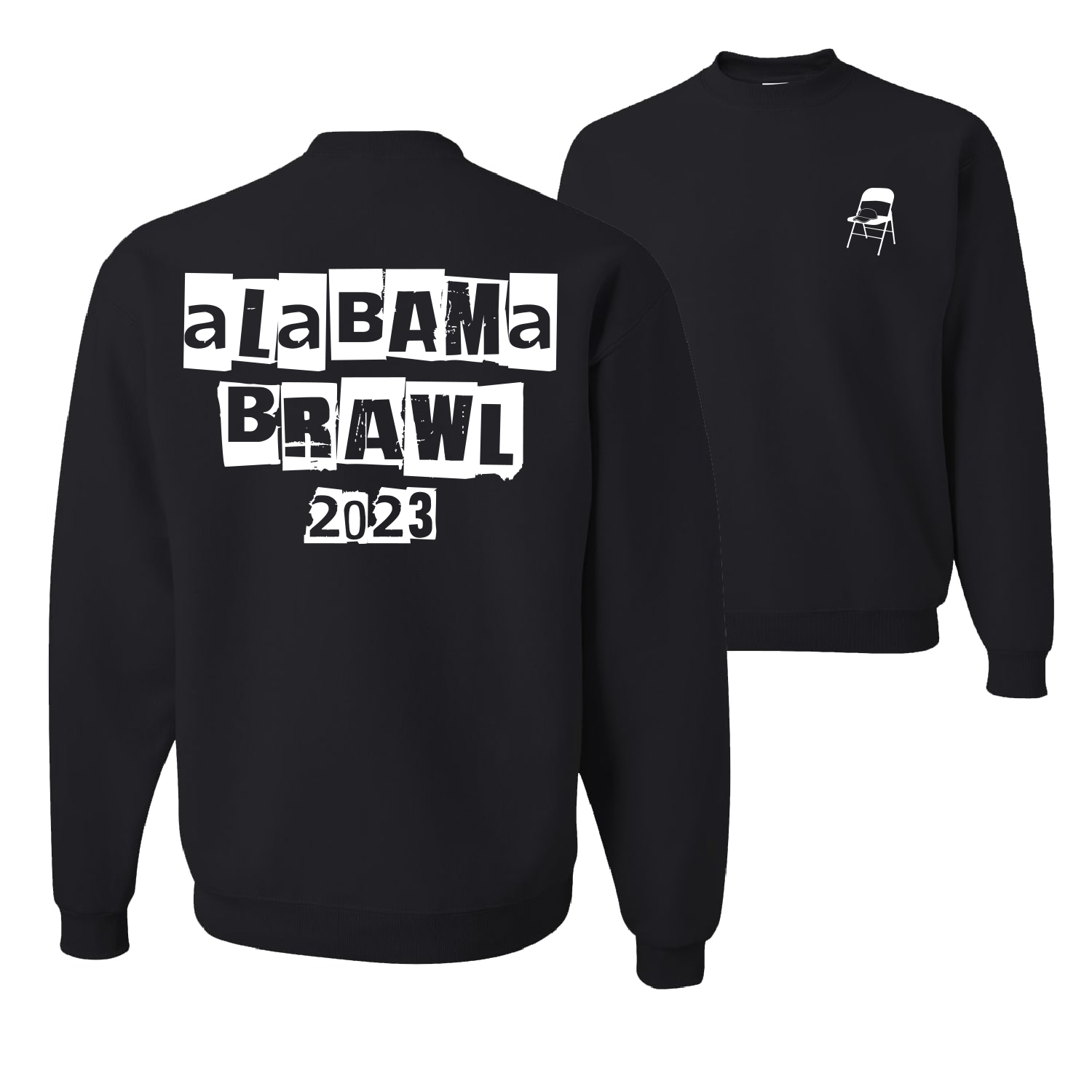 Alabama Boat Brawl 2023 Fuente de Carta Críptica Hombres Mujeres Sudadera - Imagen 3 de 17