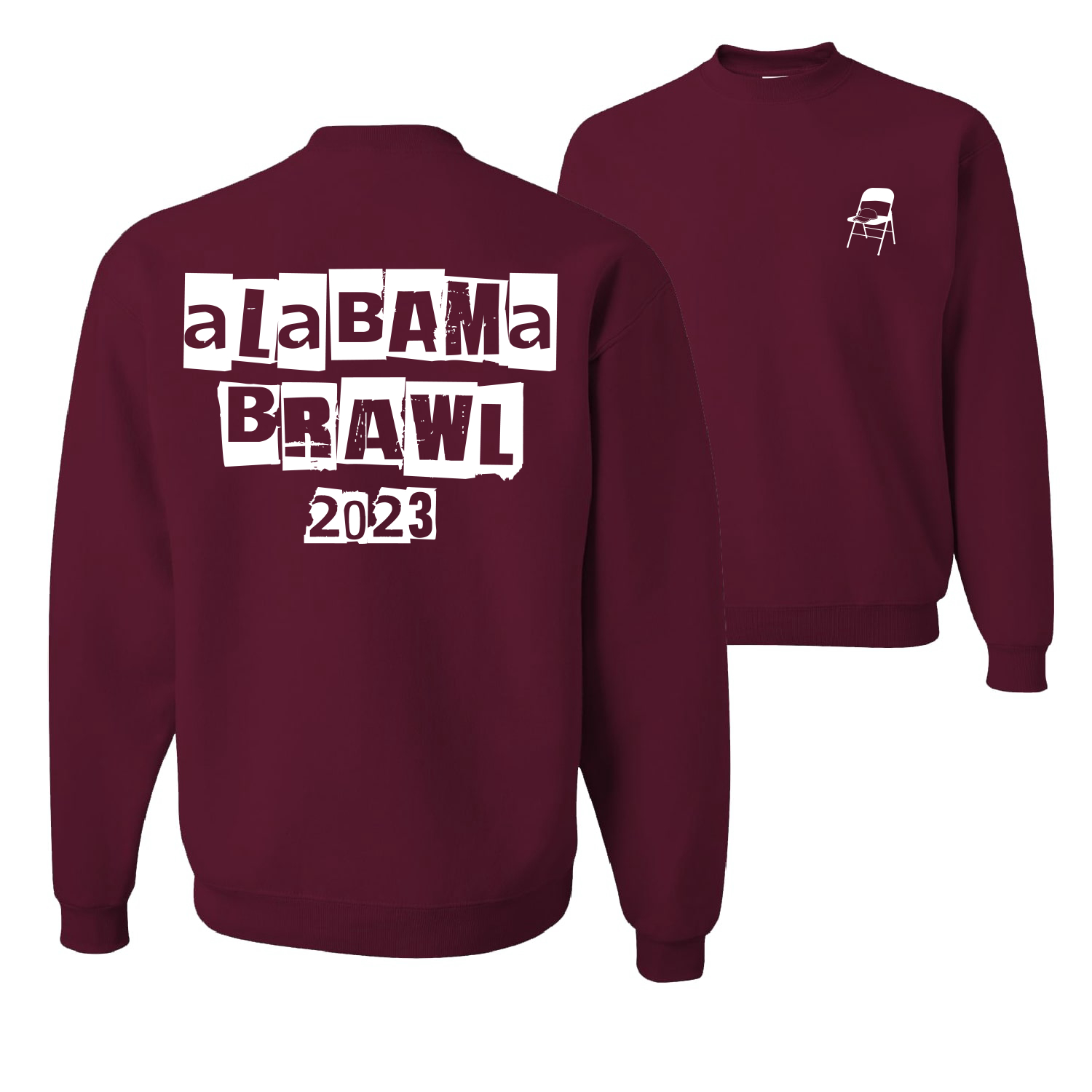 Alabama Boat Brawl 2023 Fuente de Carta Críptica Hombres Mujeres Sudadera - Imagen 9 de 17