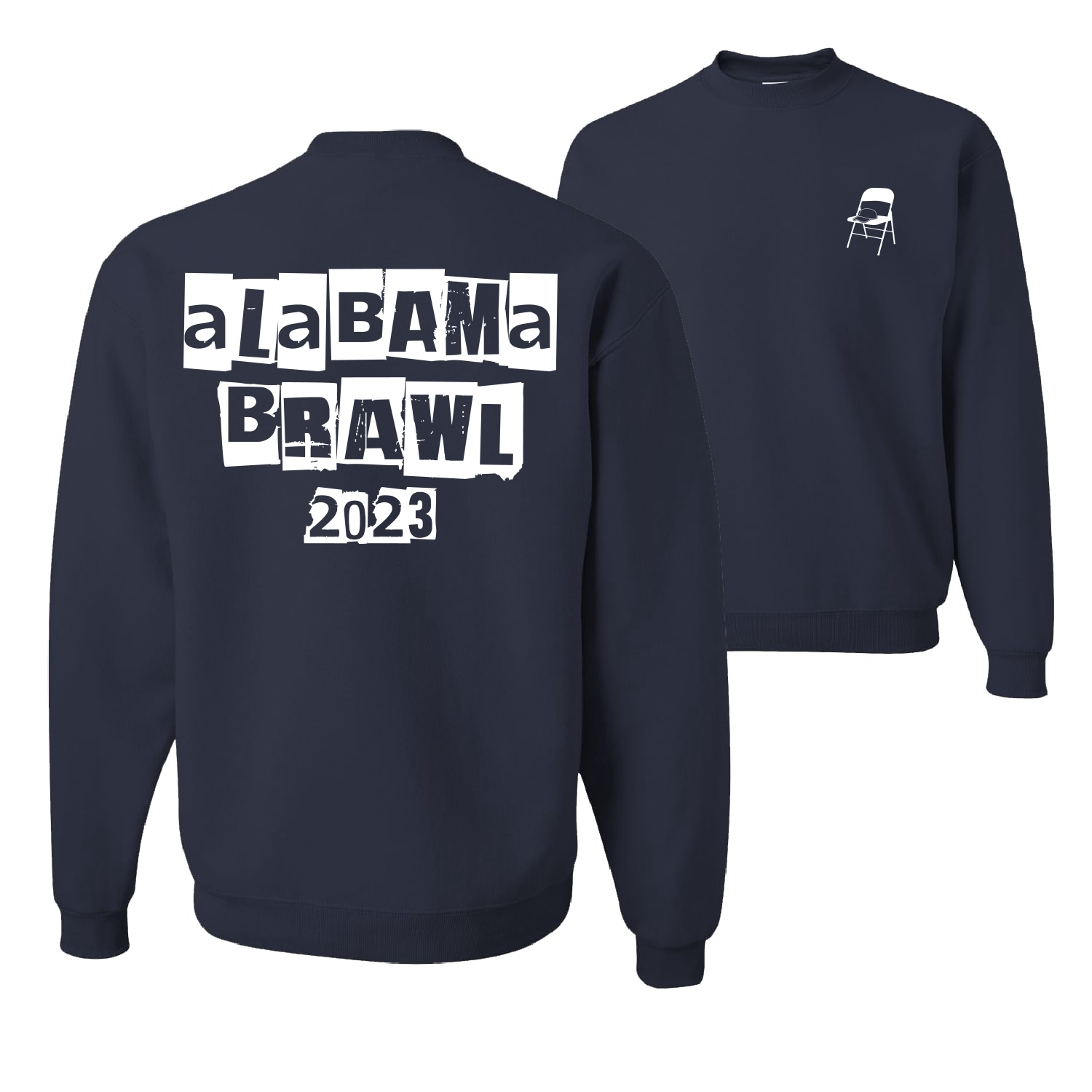 Alabama Boat Brawl 2023 Fuente de Carta Críptica Hombres Mujeres Sudadera - Imagen 10 de 17