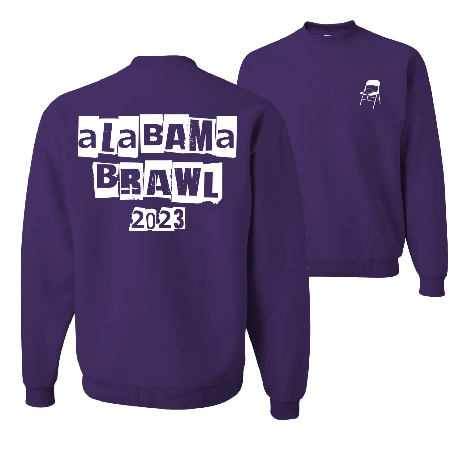 Alabama Boat Brawl 2023 Fuente de Carta Críptica Hombres Mujeres Sudadera - Imagen 12 de 17