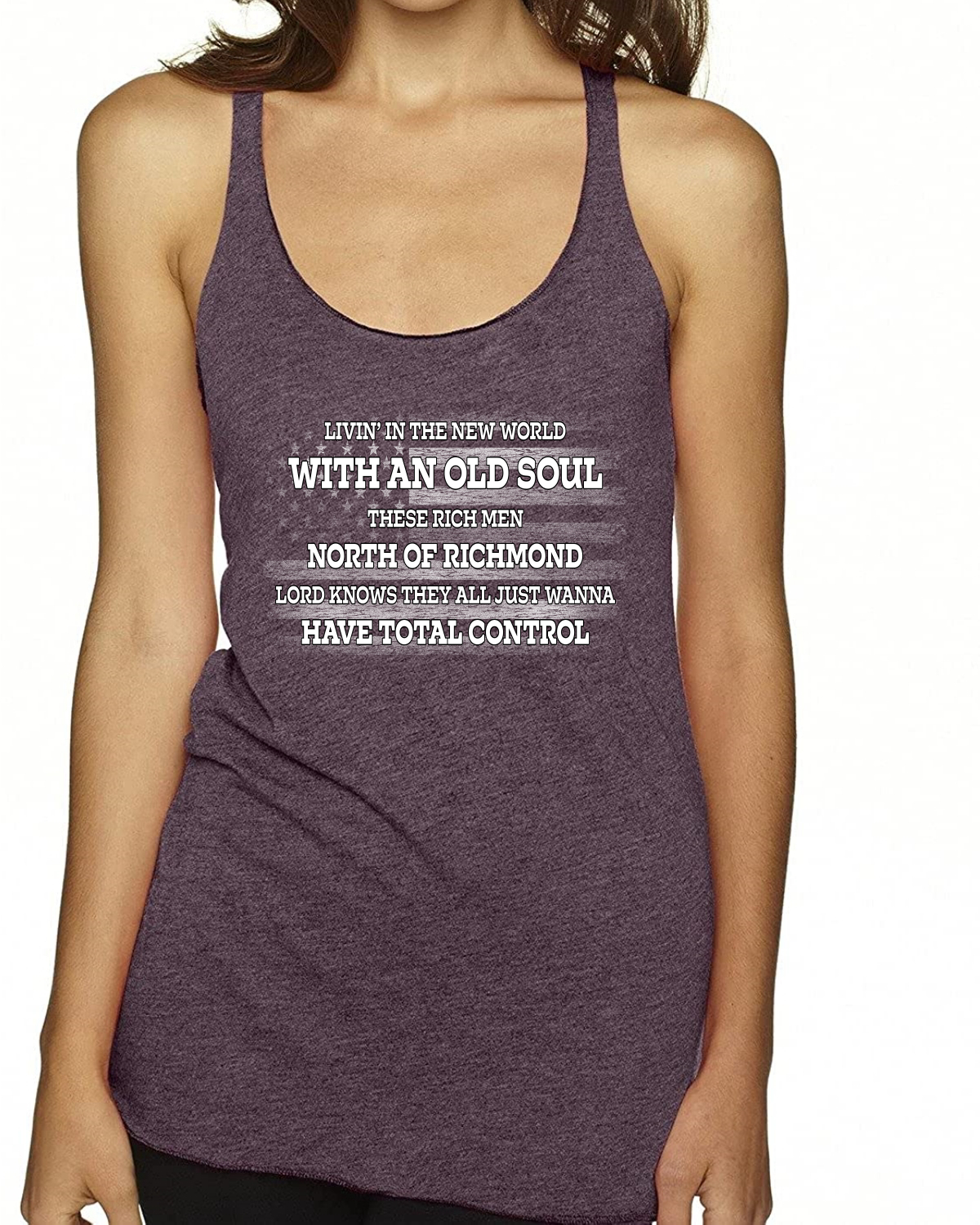 Rich Men North of Richmond White American Flag TriBlend Racerback Tank Top - Picture 8 of 8