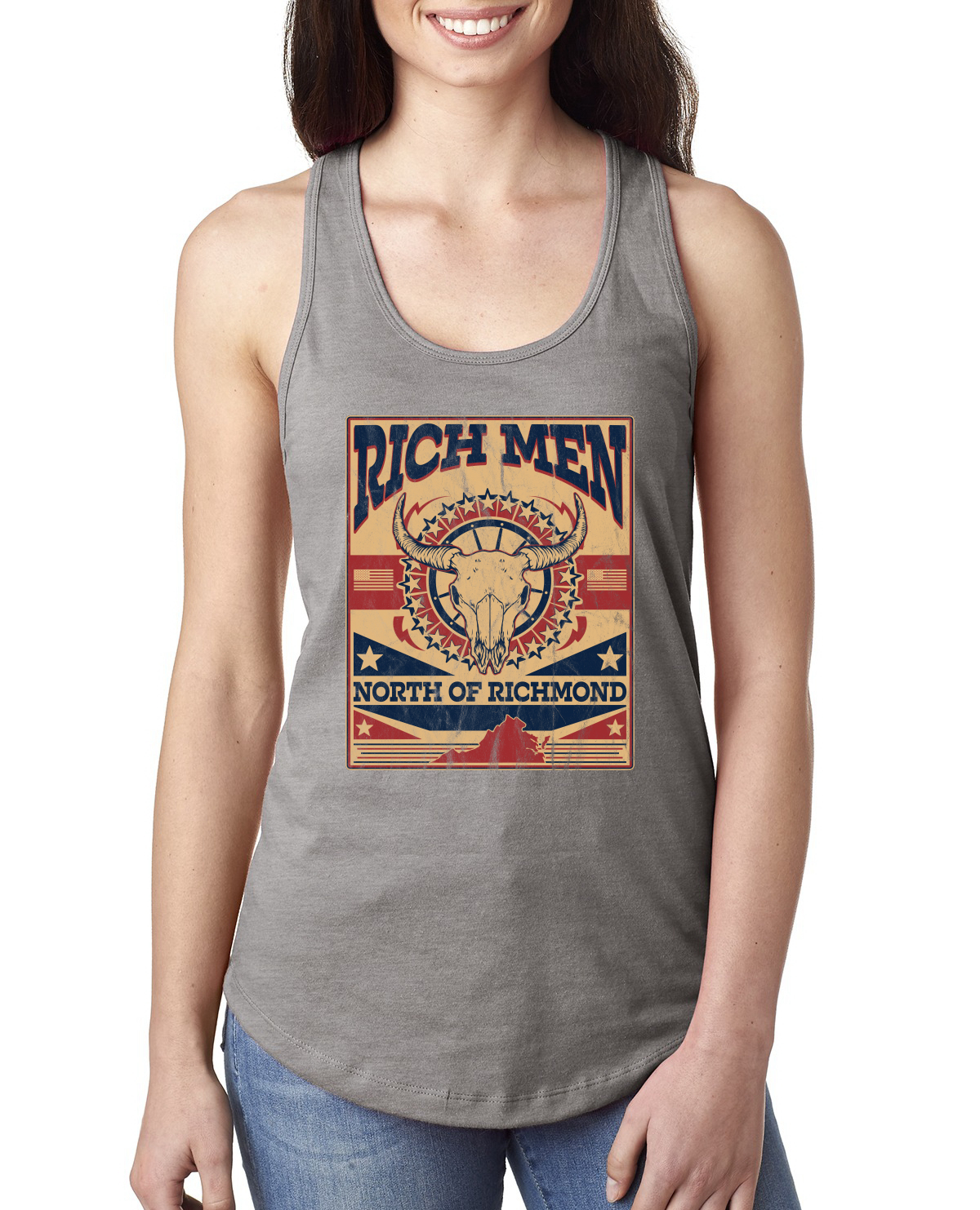 Camiseta sin mangas Rich Men North of Richmond Envejecimiento Dirección Damas Racerback - Imagen 3 de 8
