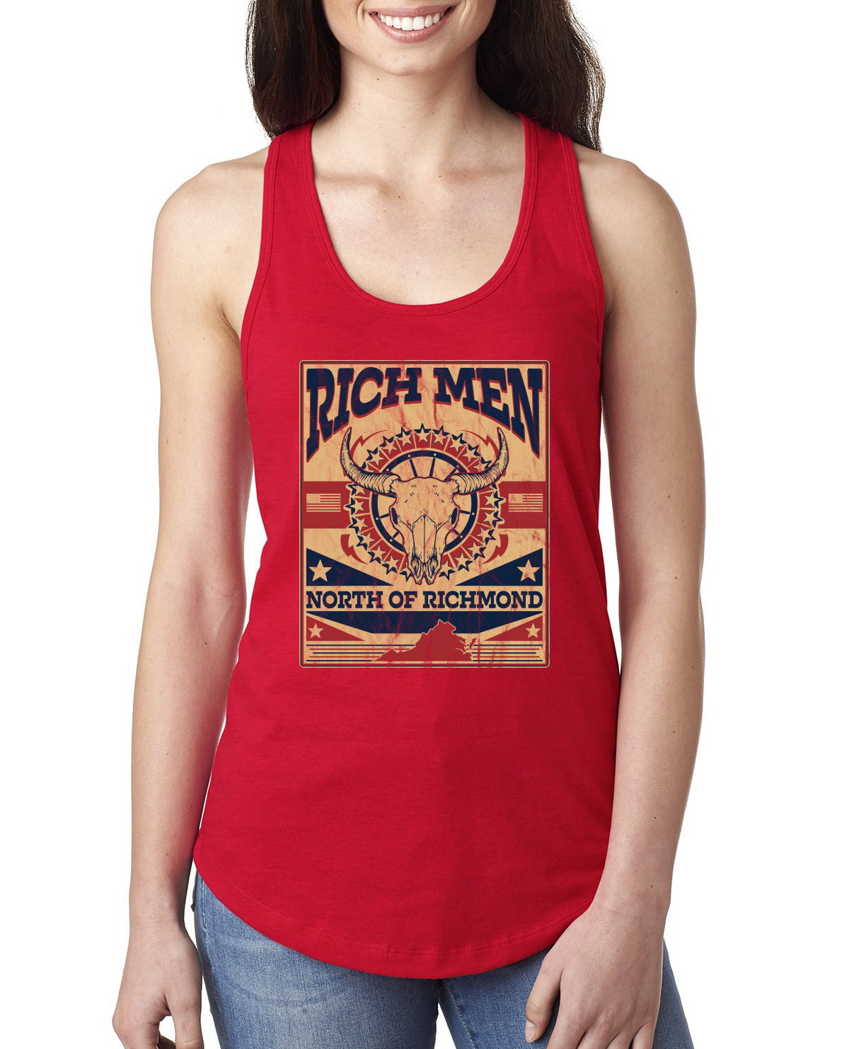 Camiseta sin mangas Rich Men North of Richmond Envejecimiento Dirección Damas Racerback - Imagen 5 de 8