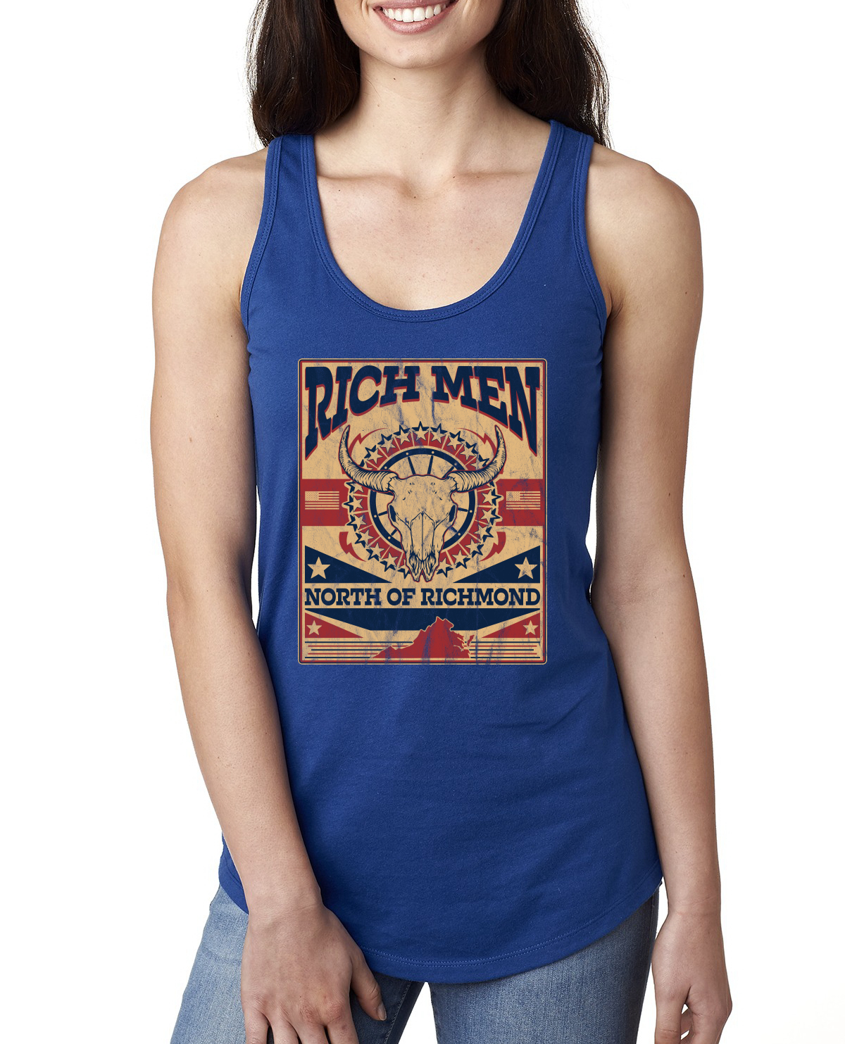 Camiseta sin mangas Rich Men North of Richmond Envejecimiento Dirección Damas Racerback - Imagen 6 de 8