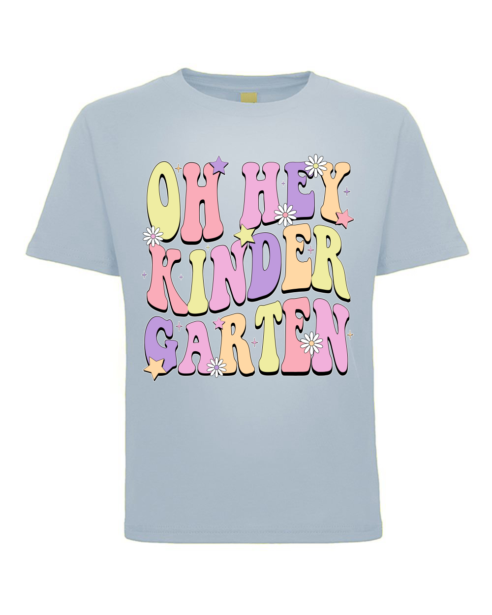 Oh Hey Kindergarten Gänseblümchen Glitzer Sterne Kleinkind Crew Grafik TShirt - Bild 6 von 8