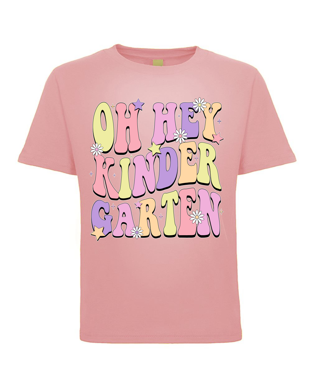 Oh Hey Kindergarten Gänseblümchen Glitzer Sterne Kleinkind Crew Grafik TShirt - Bild 7 von 8