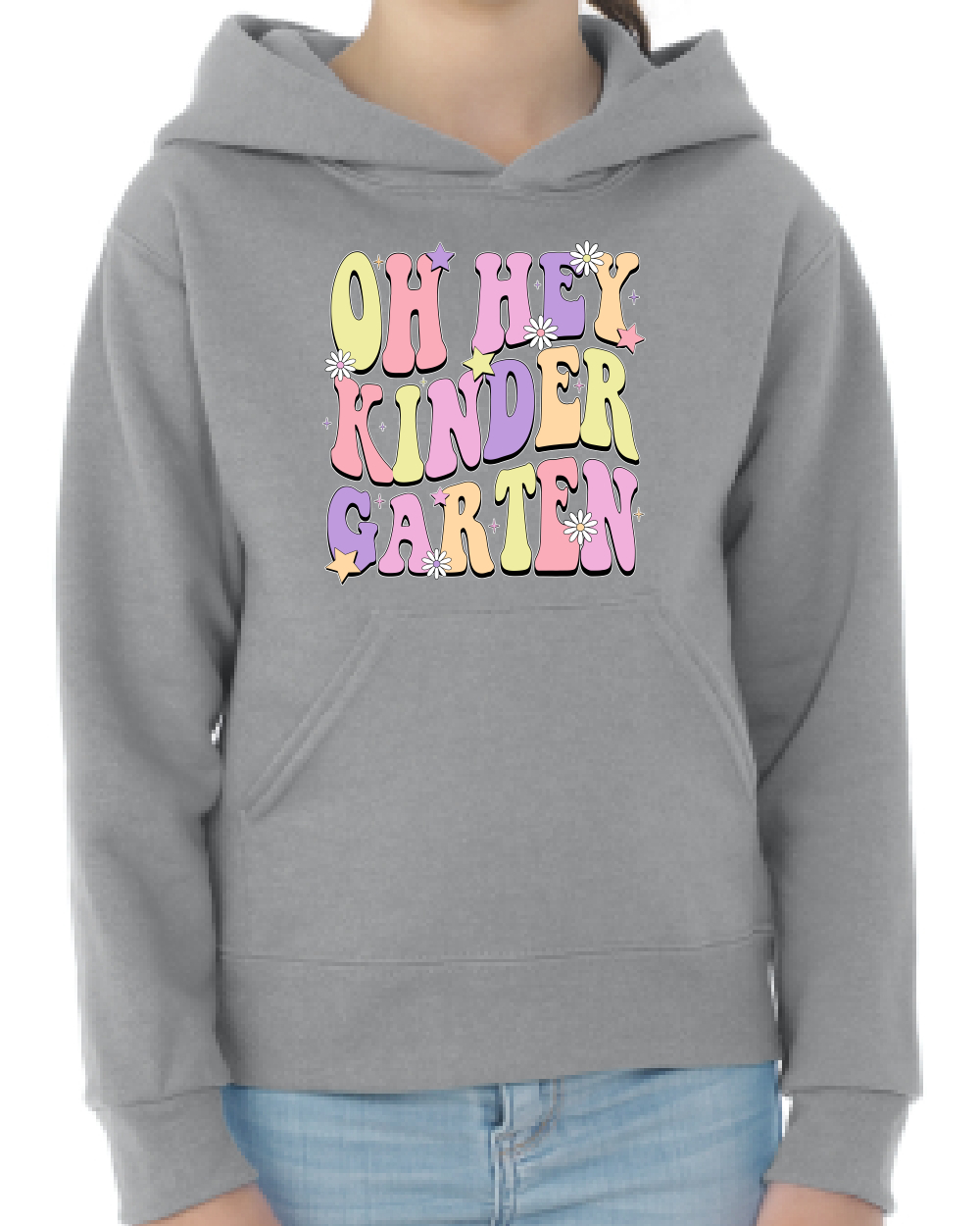 Sudadera con Capucha Oh Hey Kindergarten Daisy Glitter Stars - Imagen 3 de 12