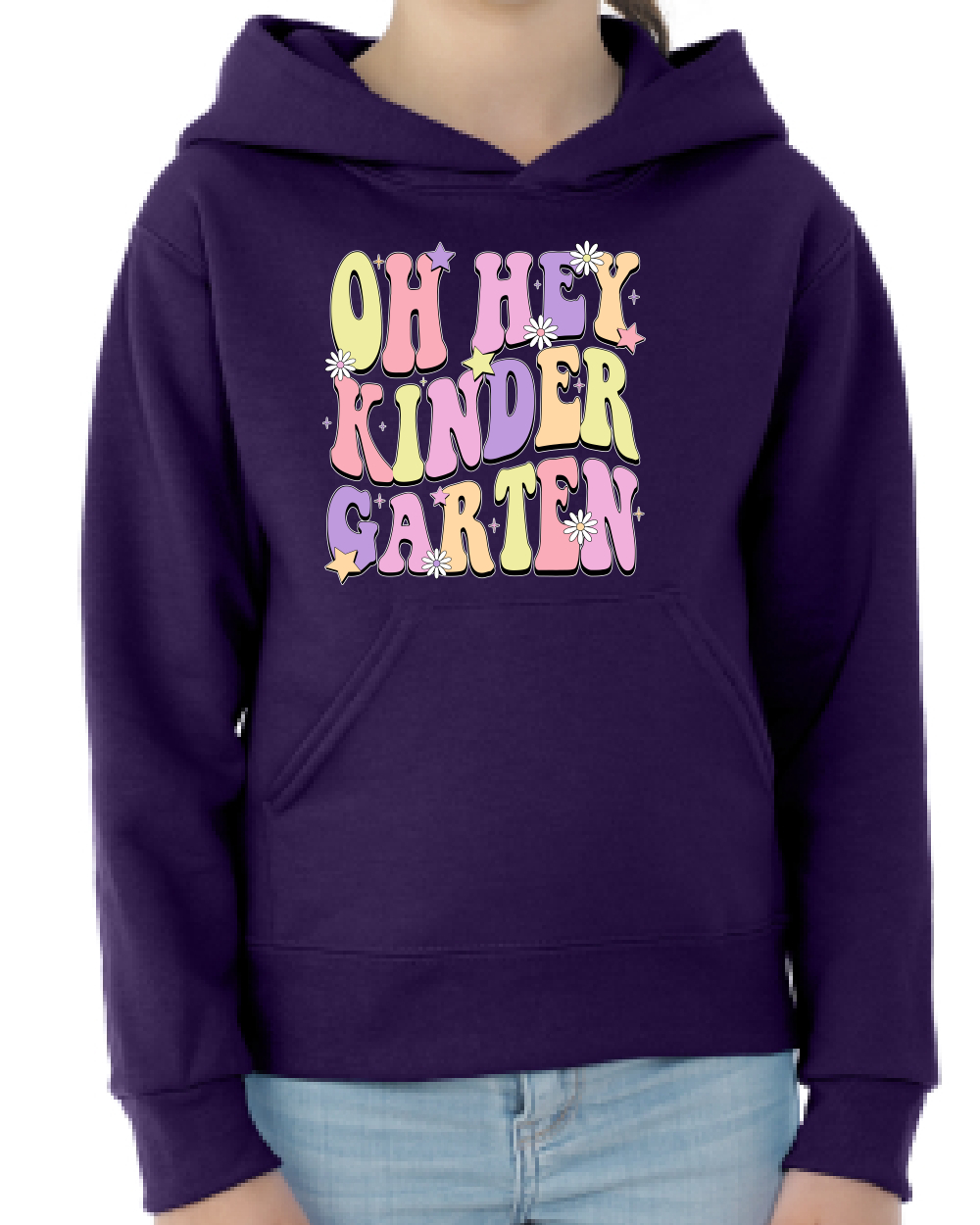 Sudadera con Capucha Oh Hey Kindergarten Daisy Glitter Stars - Imagen 10 de 12