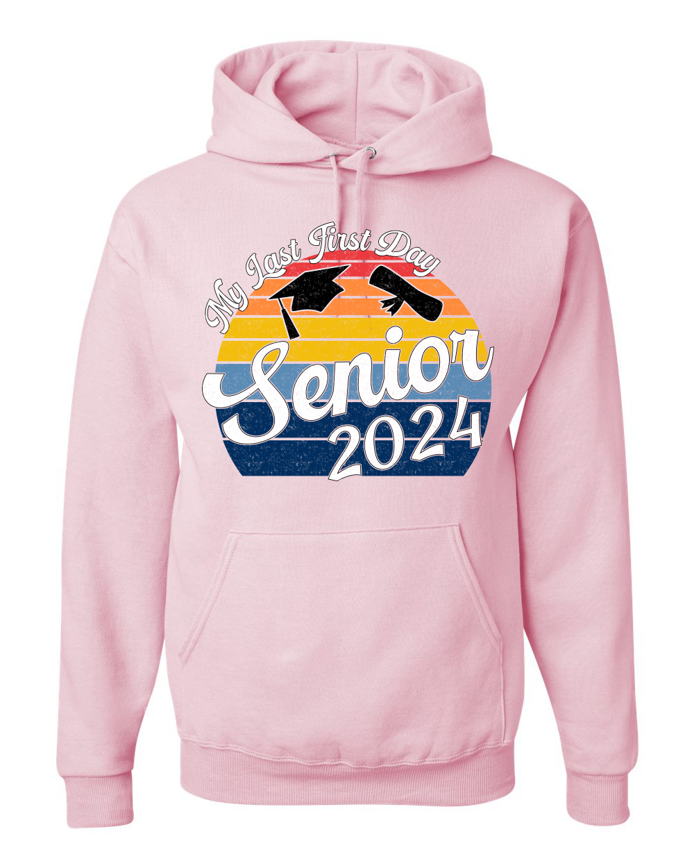 My Last First Day Sunset Graduación Gorra De Colección Fuente Unisex Sudadera con Capucha - Imagen 8 de 16