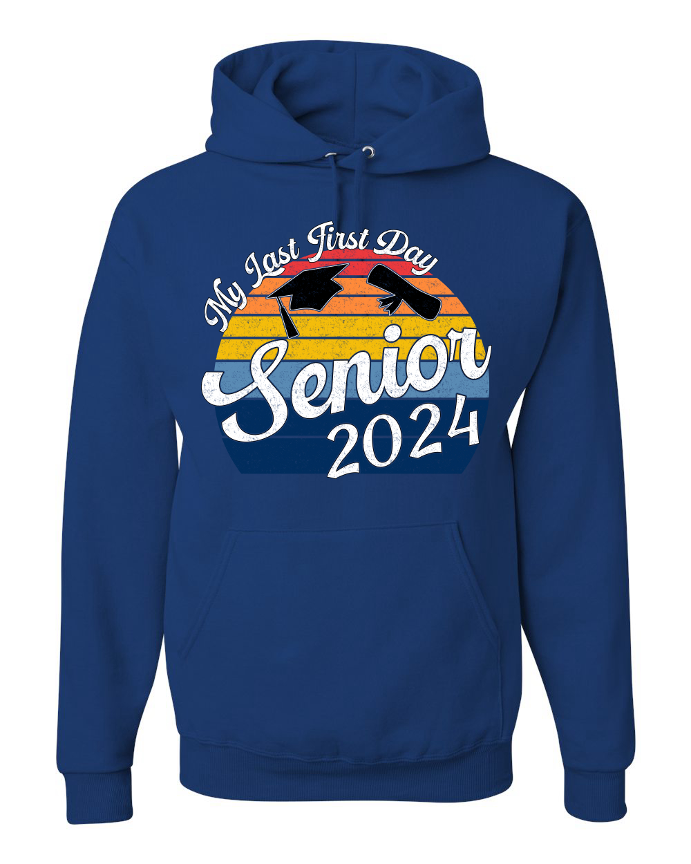 My Last First Day Sunset Graduación Gorra De Colección Fuente Unisex Sudadera con Capucha - Imagen 13 de 16