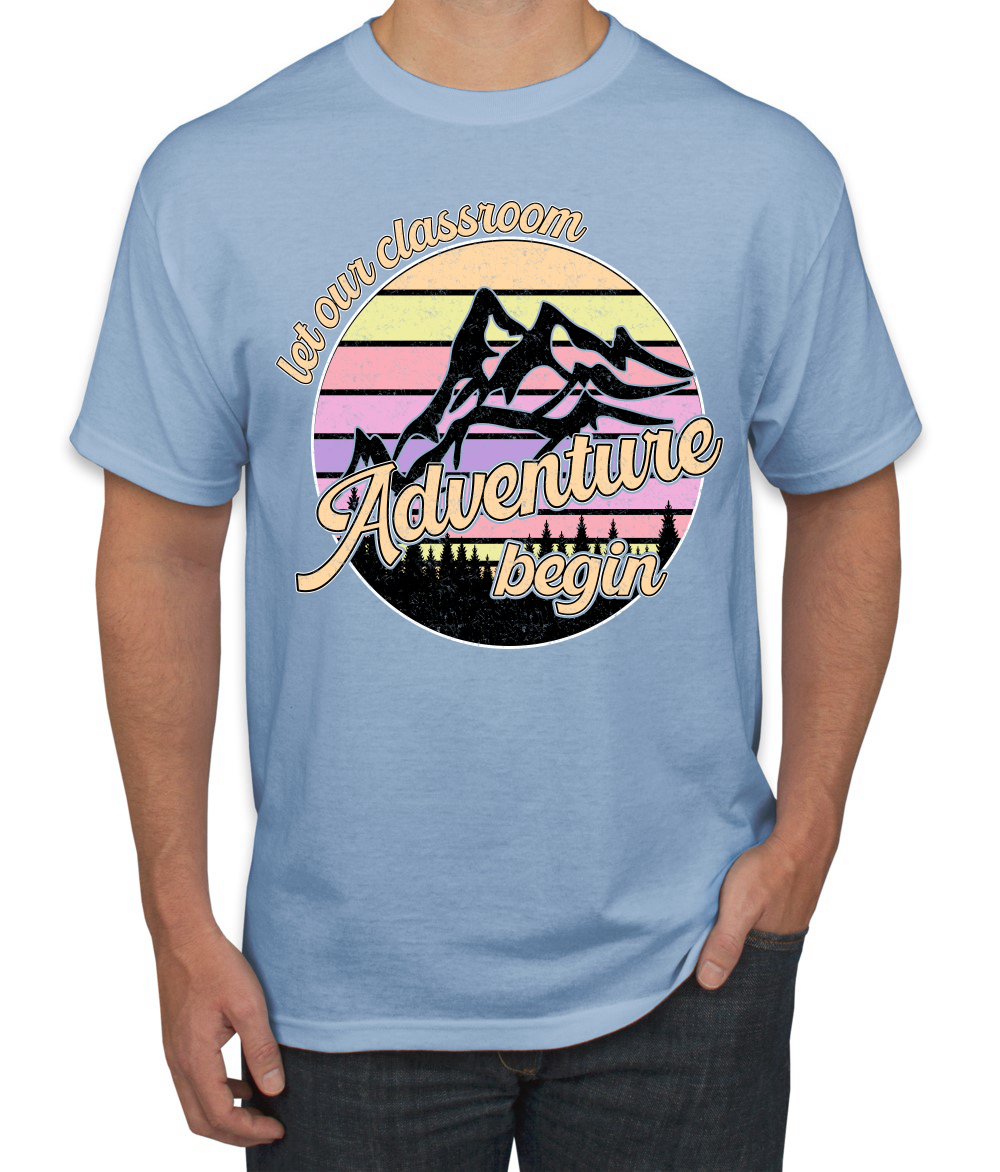 Camiseta para hombre Let Our Classroom Adventure Begin colores claros - Imagen 13 de 13