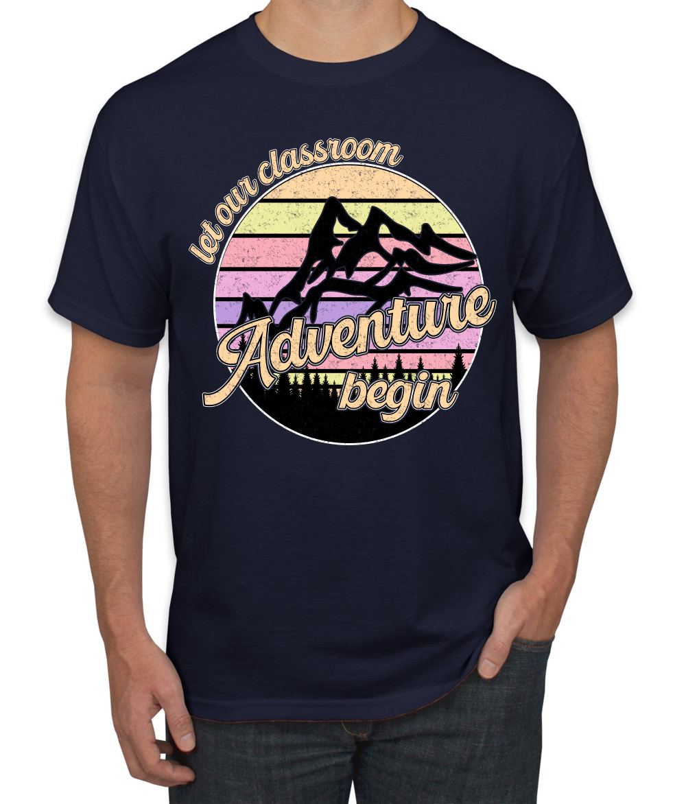Camiseta para hombre Let Our Classroom Adventure Begin colores claros - Imagen 8 de 13