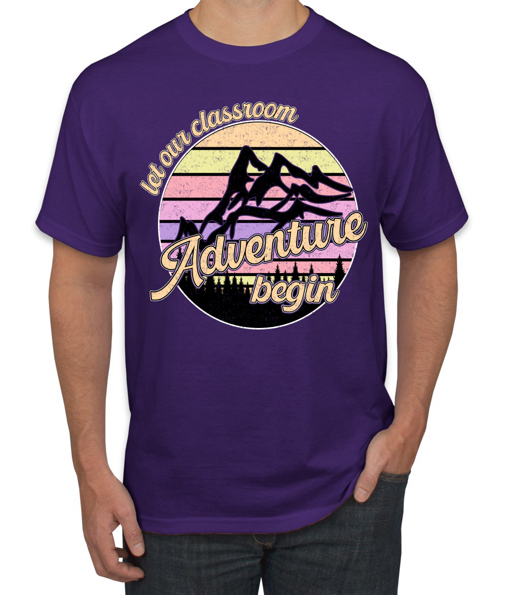 Camiseta para hombre Let Our Classroom Adventure Begin colores claros - Imagen 9 de 13