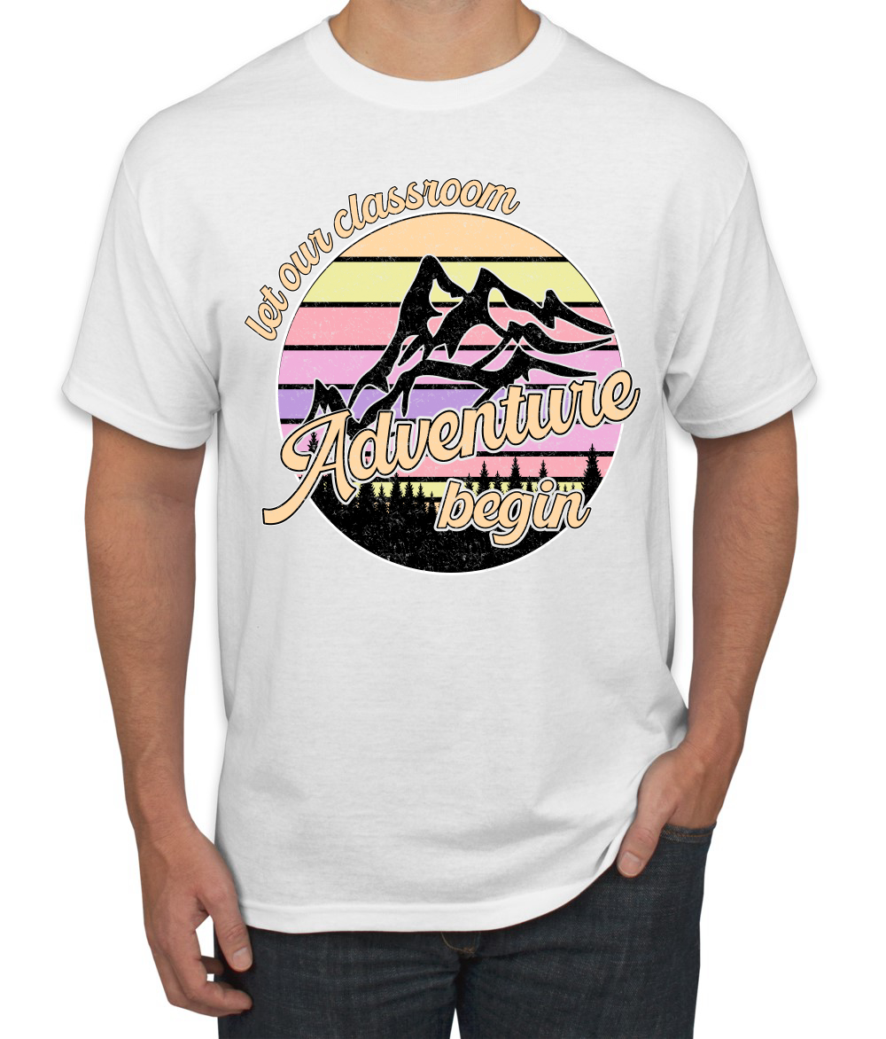Camiseta para hombre Let Our Classroom Adventure Begin colores claros - Imagen 12 de 13