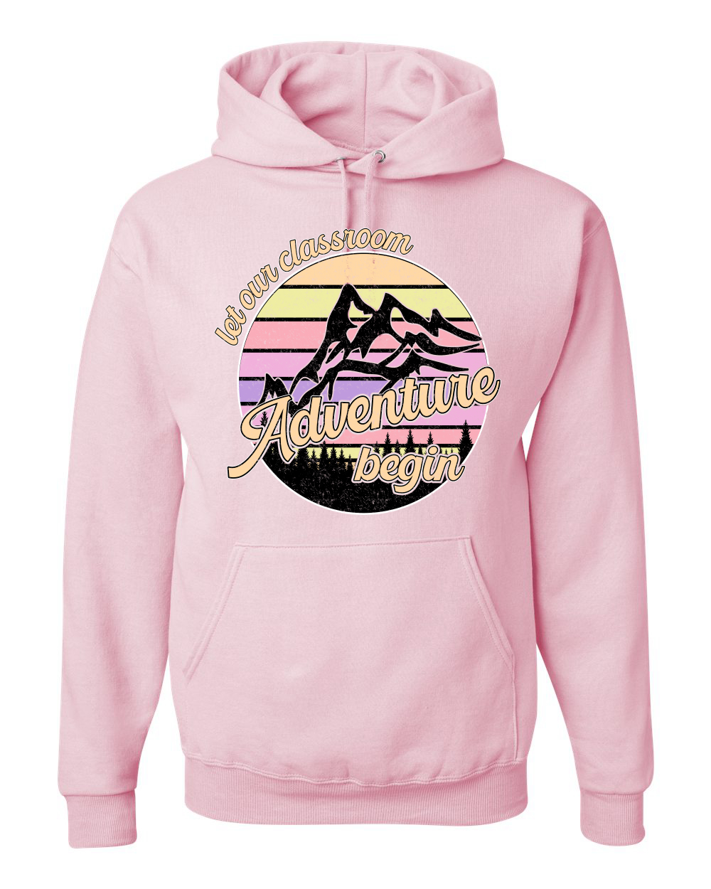 Let Our Classroom Adventure Begin Light Colors Unisex Hoodie Sweatshirt - Picture 7 of 12
