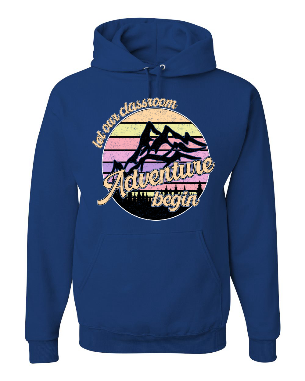 Let Our Classroom Adventure Begin Light Colors Unisex Hoodie Sweatshirt - Picture 10 of 12