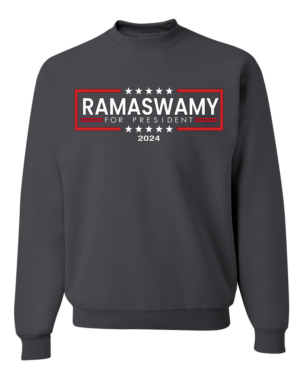 Ramaswamy For President 2024 Stars Red and White Unisex Crewneck Sweatshirt - Picture 4 of 14