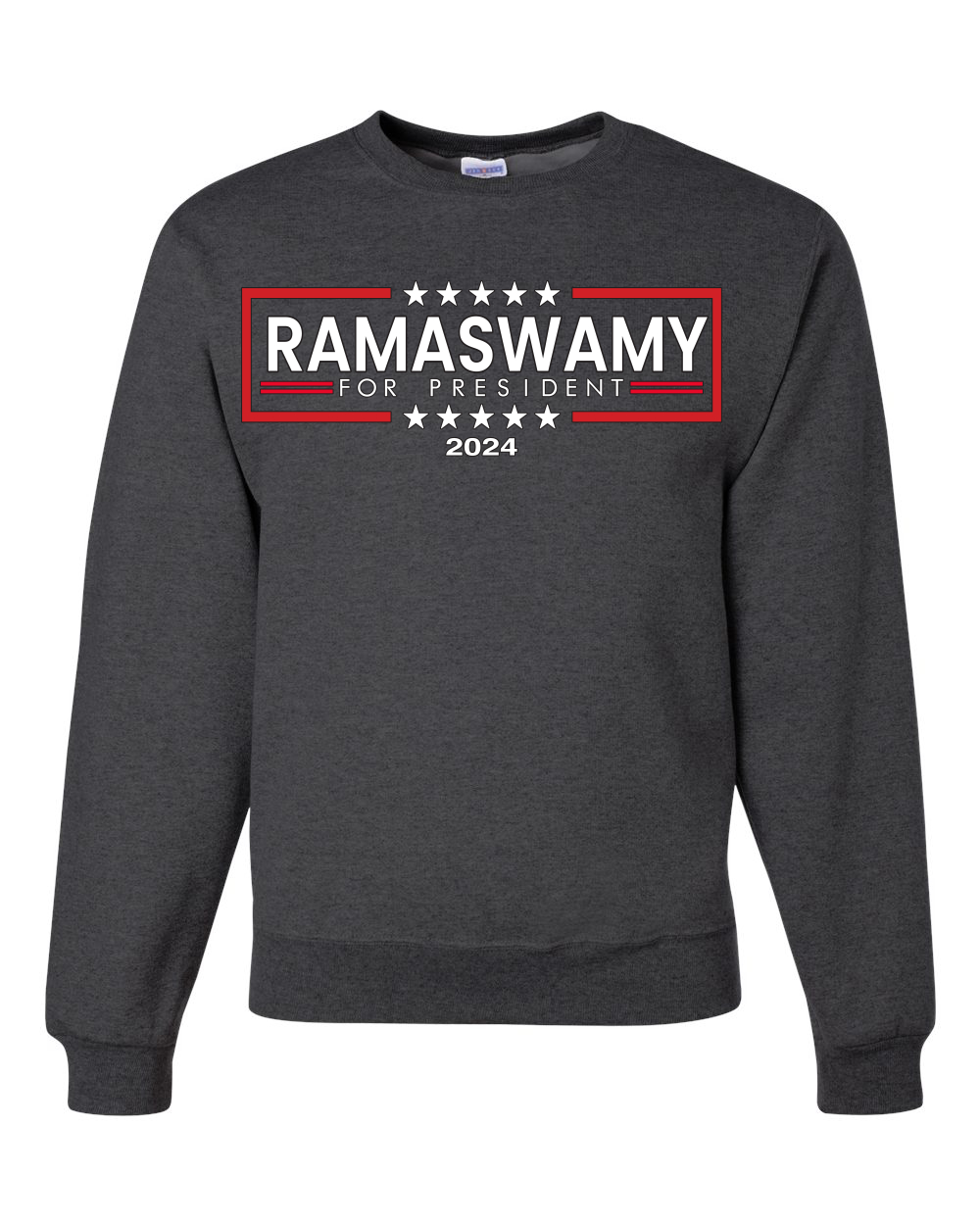 Ramaswamy For President 2024 Stars Red and White Unisex Crewneck Sweatshirt - Picture 6 of 14
