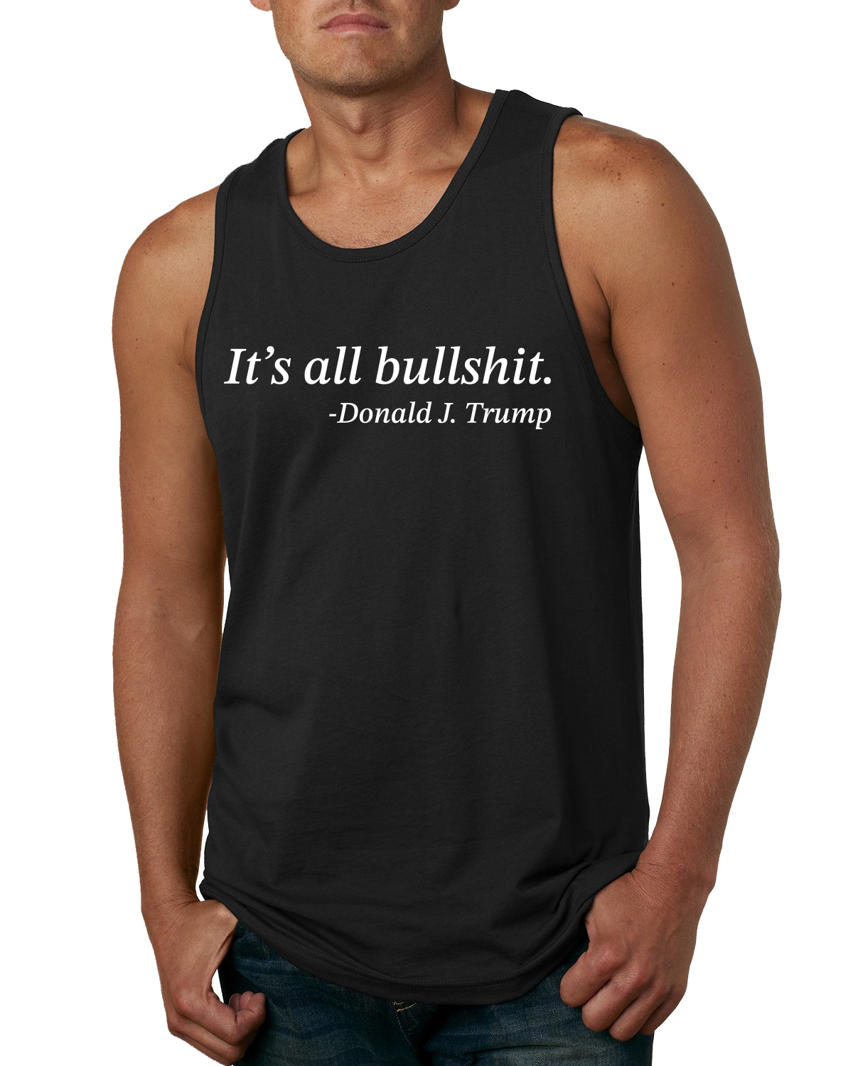 Its All B*llsh*t Donald Trump Quote Men Tank Top - Bild 3 von 8