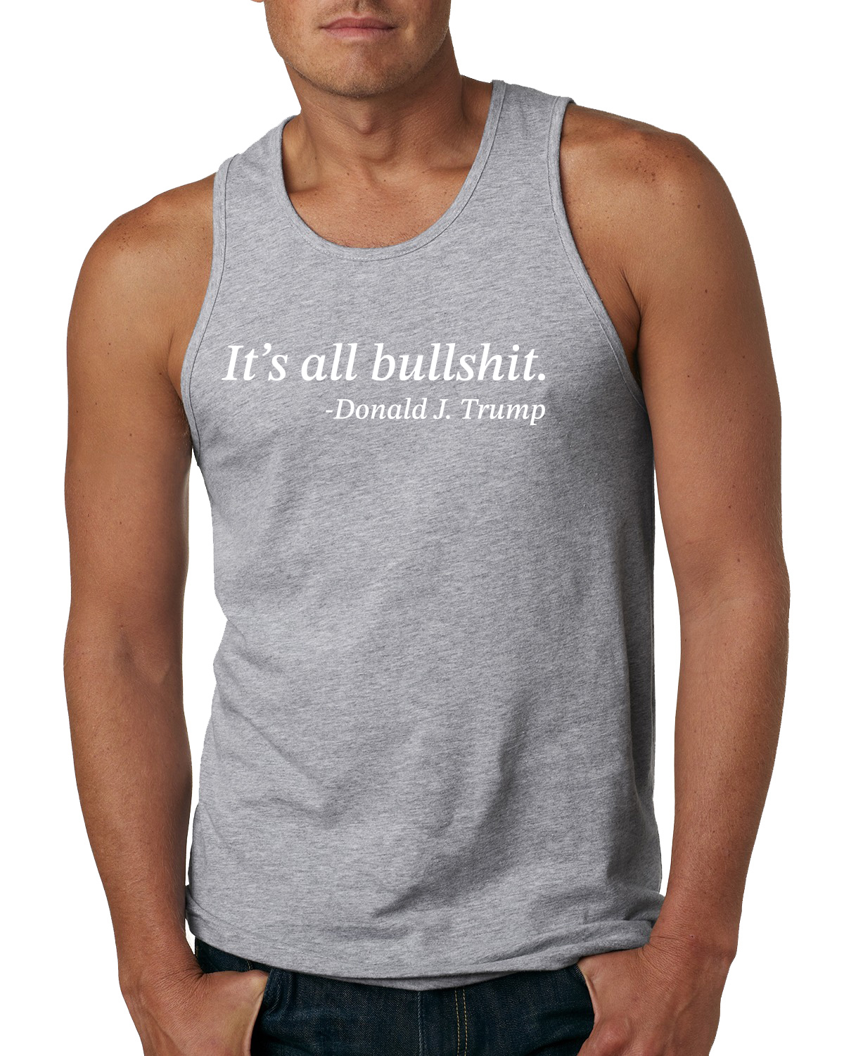 Its All B*llsh*t Donald Trump Quote Men Tank Top - Bild 5 von 8