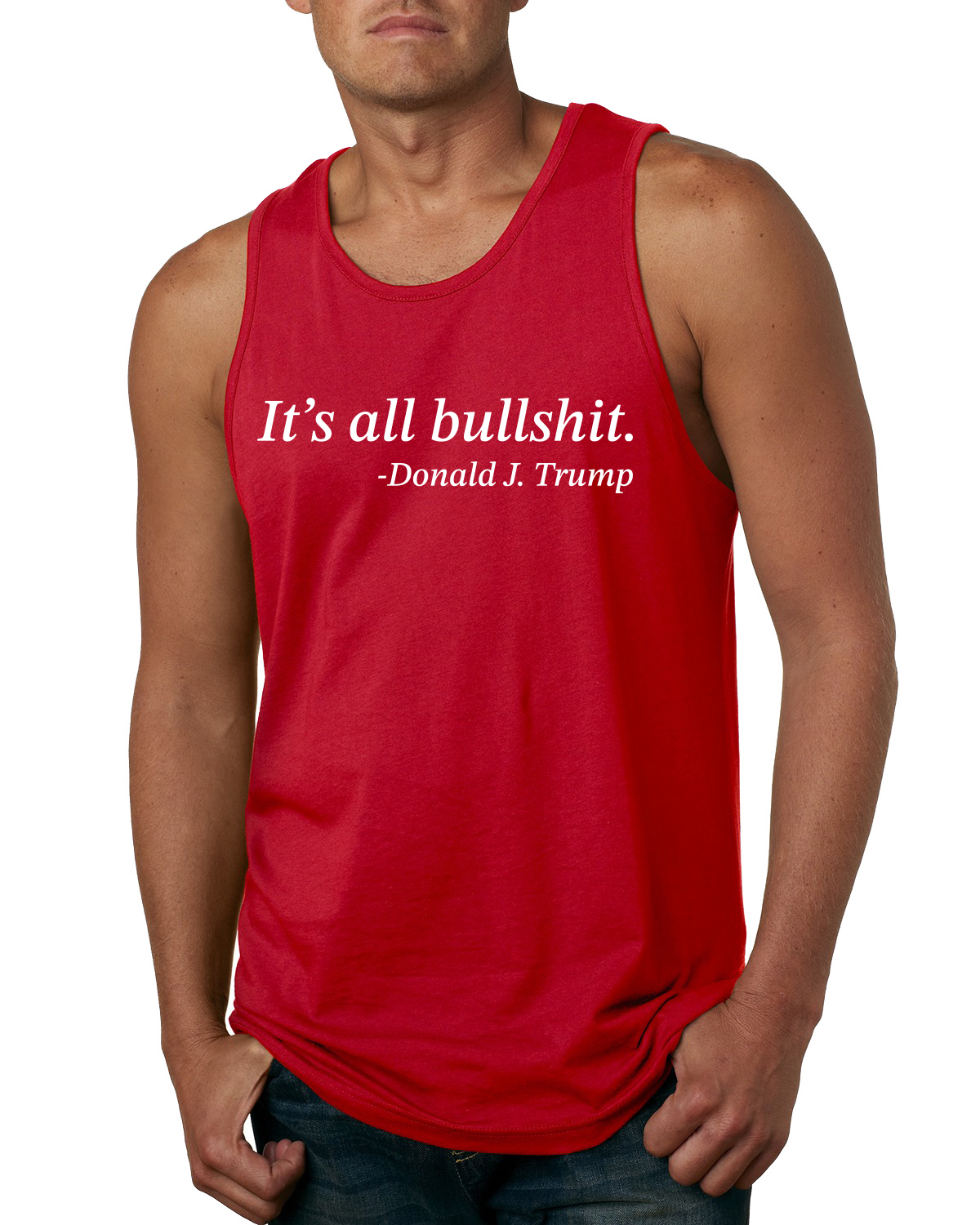 Its All B*llsh*t Donald Trump Quote Men Tank Top - Bild 7 von 8