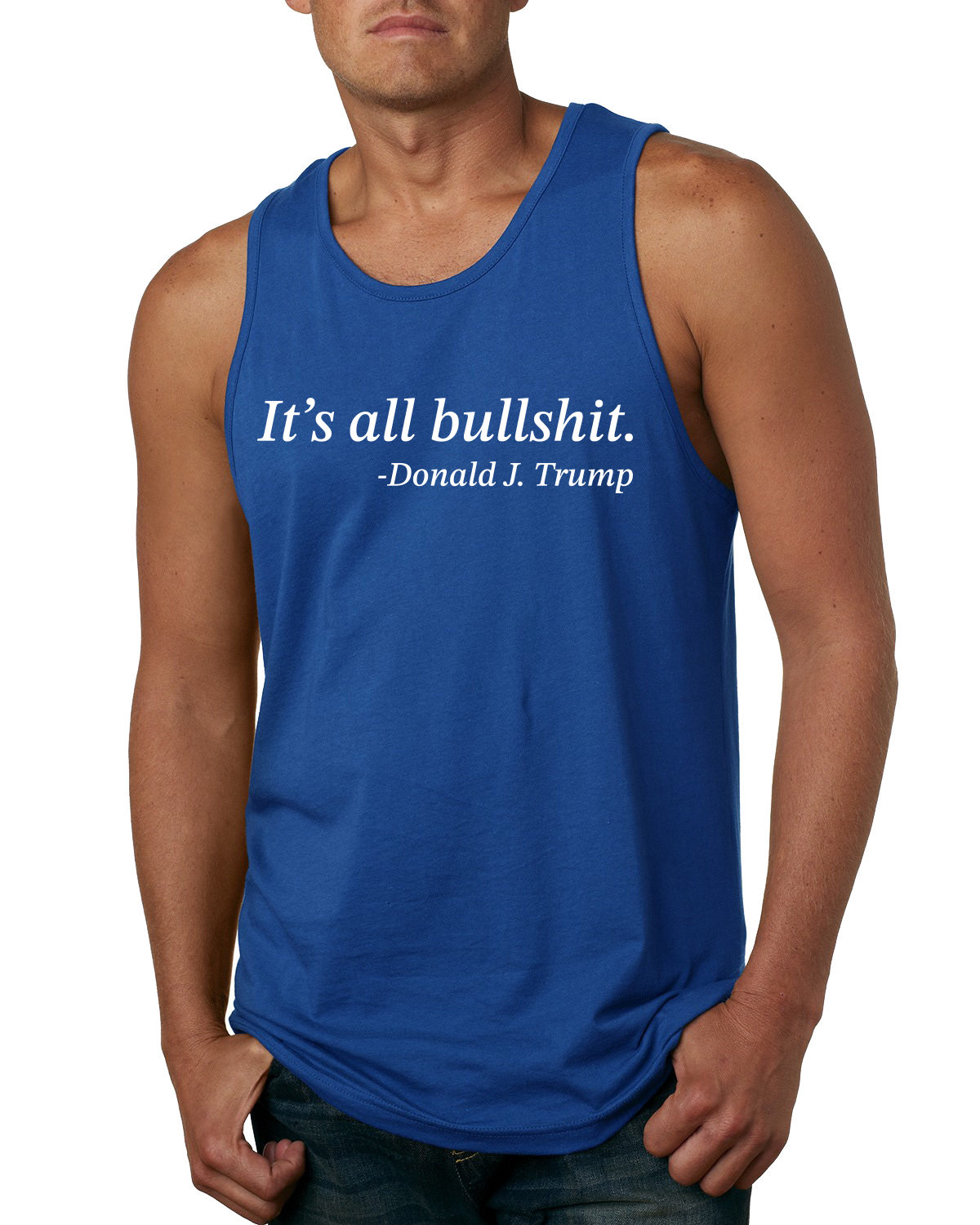 Its All B*llsh*t Donald Trump Quote Men Tank Top - Bild 8 von 8