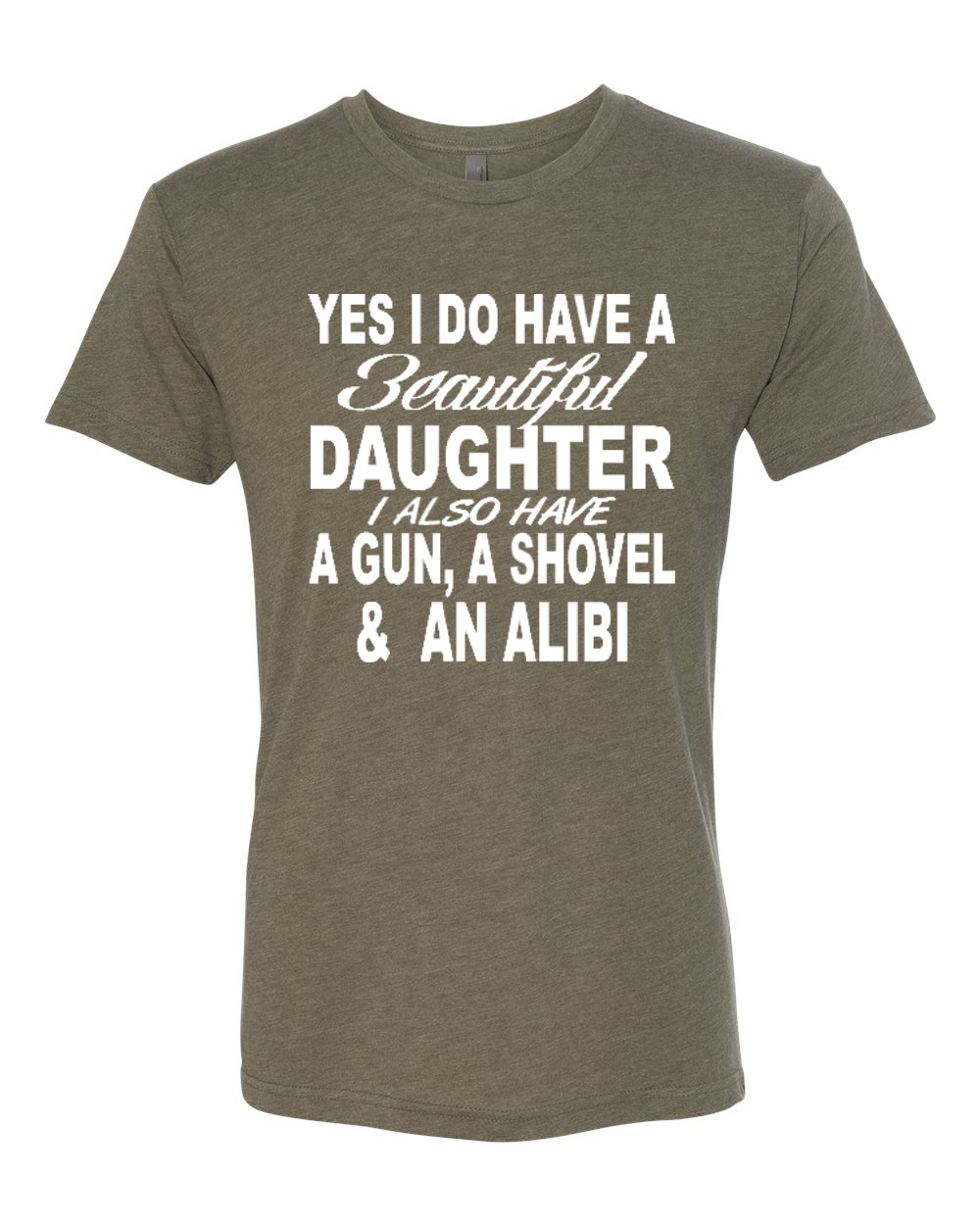 Camiseta I Have A Beautiful Daughter Divertida Citas Papá Padre Regalo Para Hombres Tri Mezcla - Imagen 10 de 11