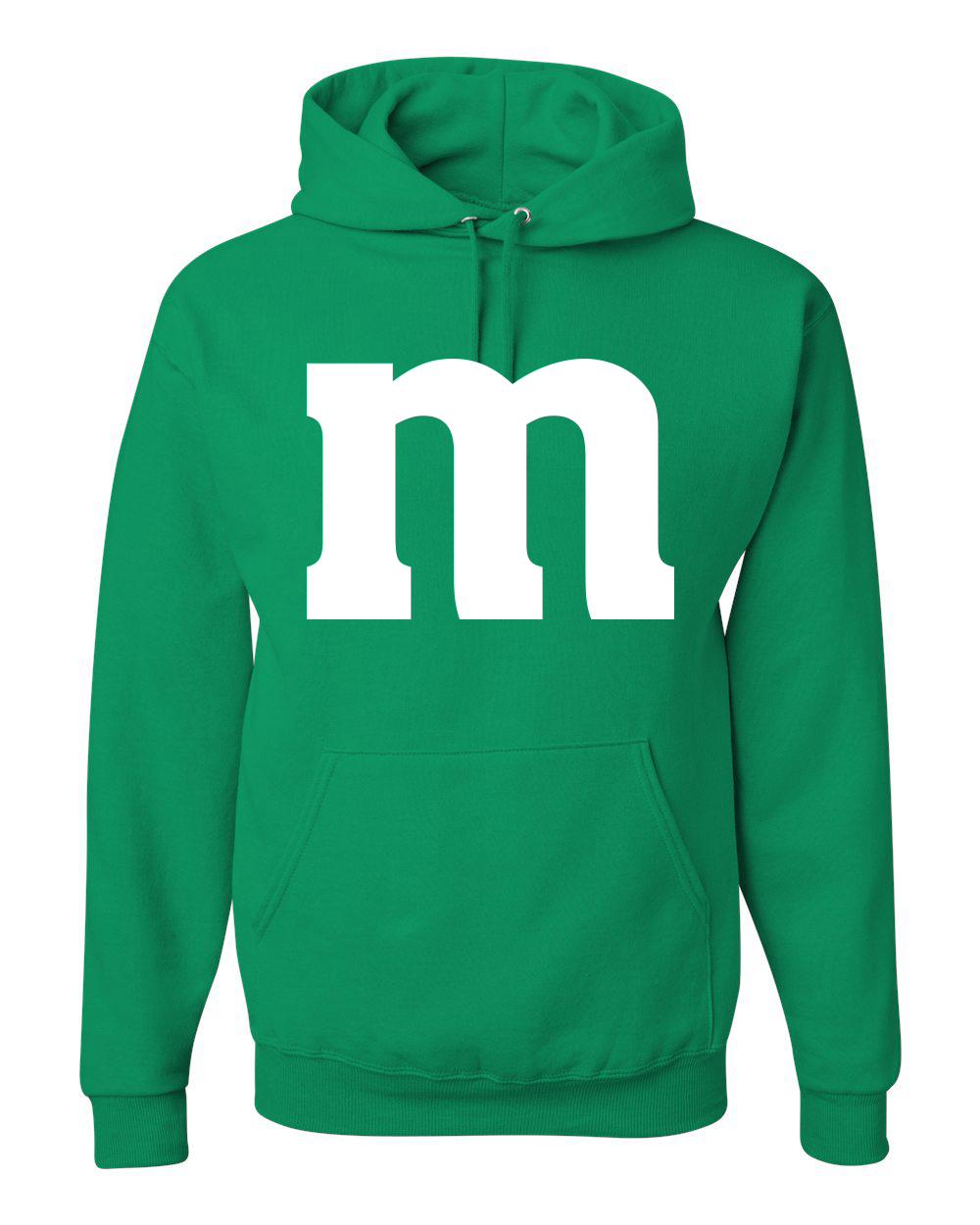 White Letter M Halloween Costume Unisex Hoodie Sweatshirt - Picture 3 of 8