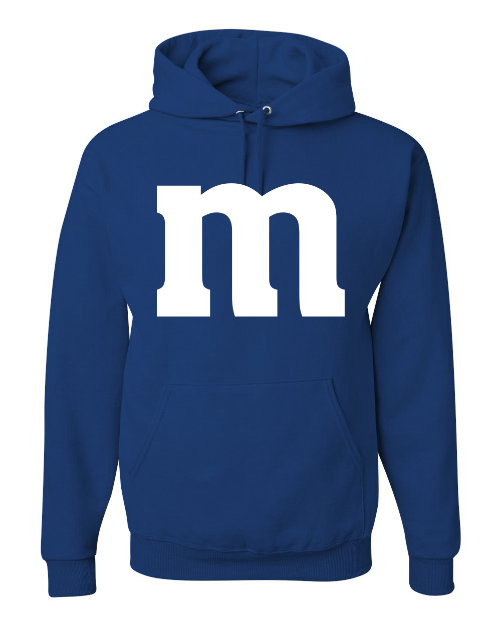 White Letter M Halloween Costume Unisex Hoodie Sweatshirt - Picture 7 of 8