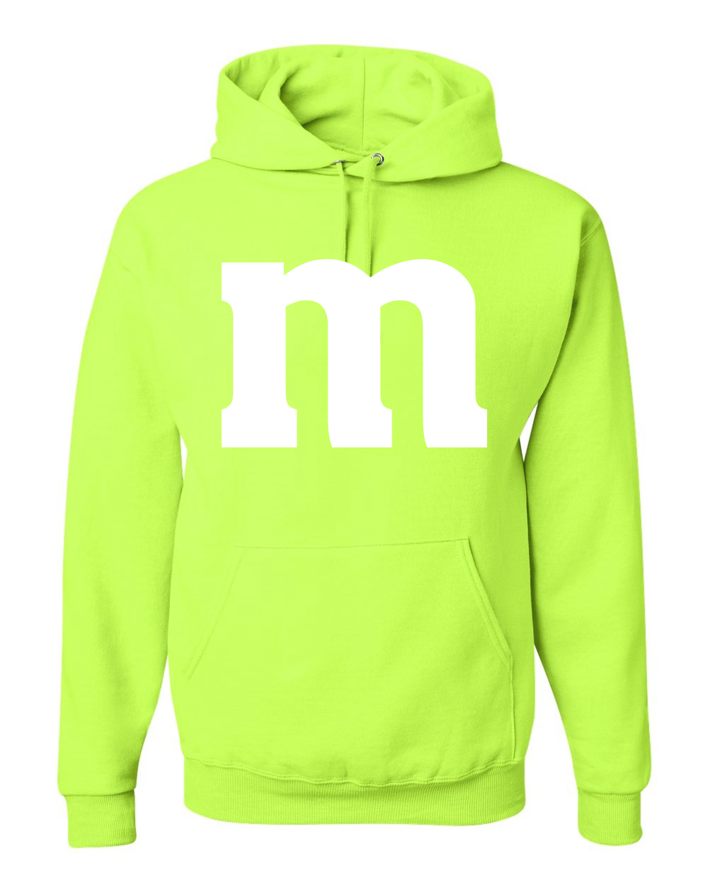 White Letter M Halloween Costume Unisex Hoodie Sweatshirt - Picture 8 of 8