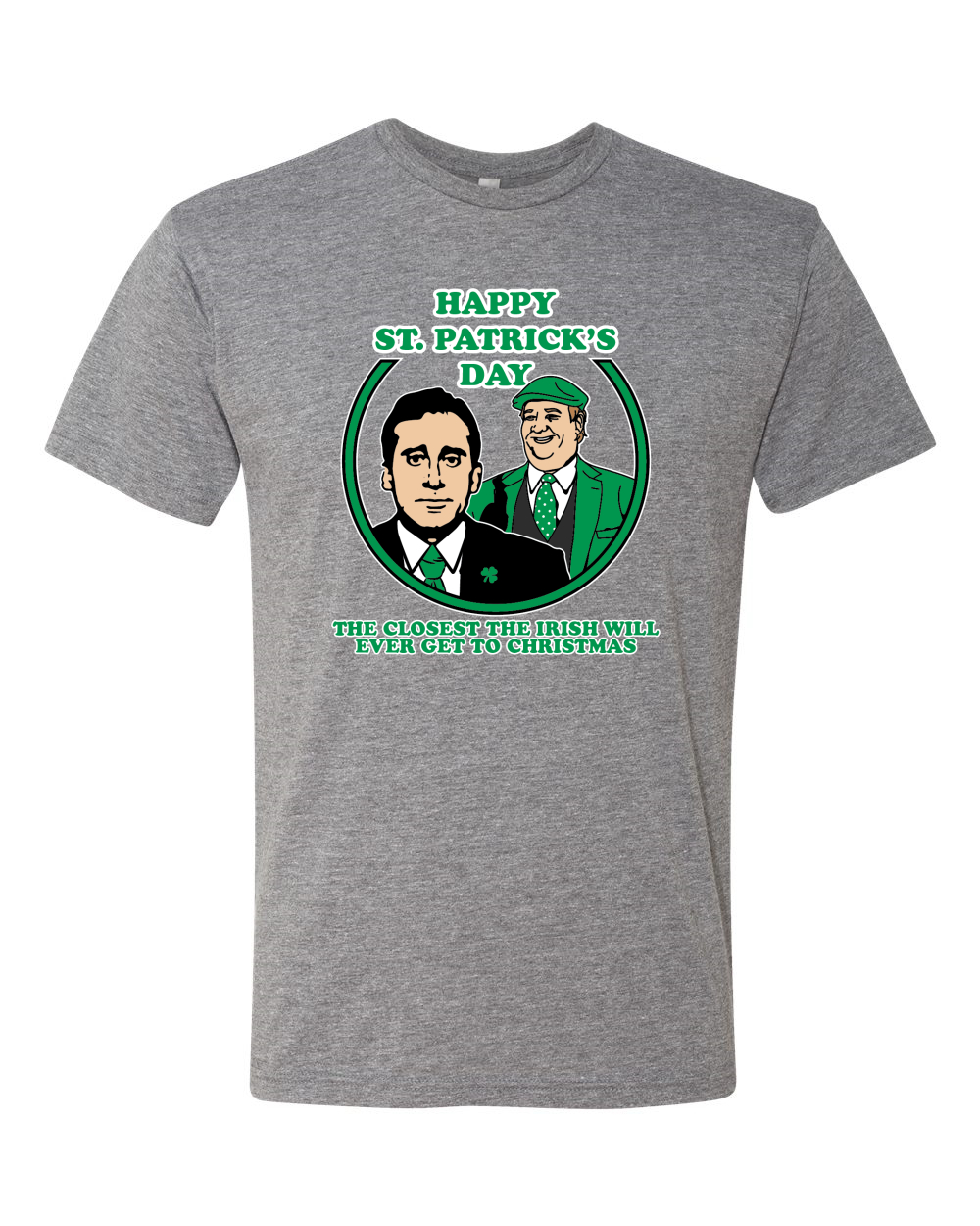 The Office St Paddys Irish Closest Thing Quote Men Premium Tri Blend Tshirt - Picture 4 of 6
