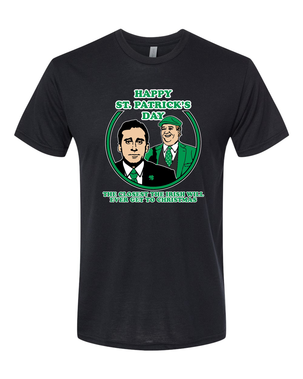 The Office St Paddys Irish Closest Thing Quote Men Premium Tri Blend Tshirt - Picture 6 of 6