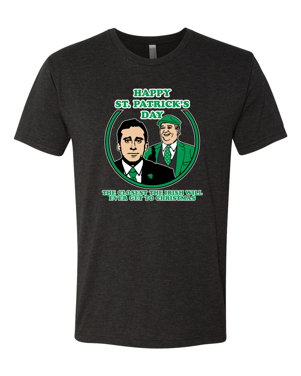 The Office St Paddys Irish Closest Thing Quote Men Premium Tri Blend Tshirt - Picture 5 of 6