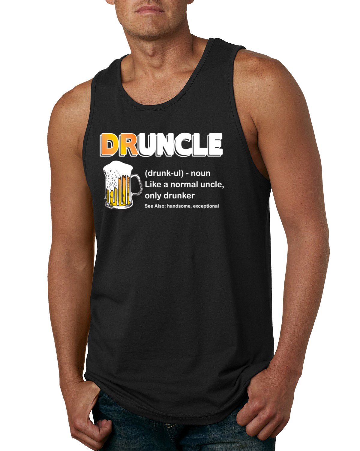 Camiseta sin mangas borracho divertido tío borracho definición normal pero borracho bebedor hombres - Imagen 3 de 5