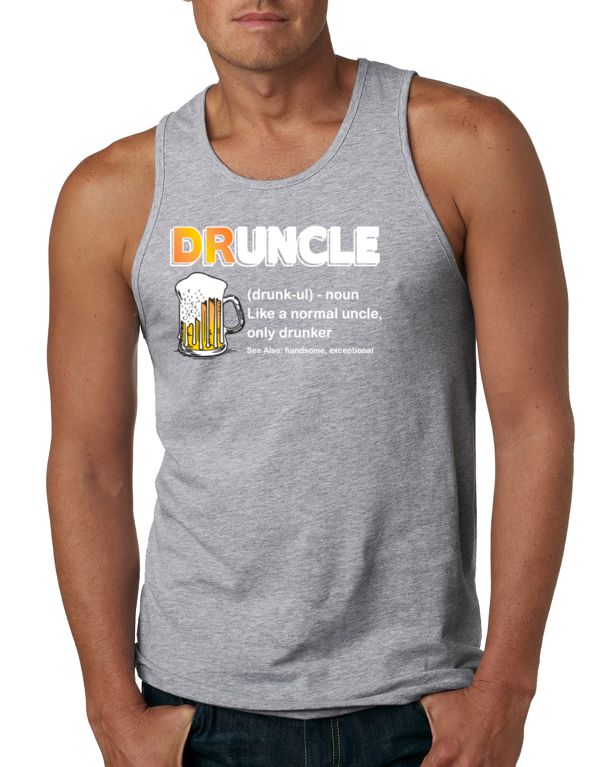 Camiseta sin mangas borracho divertido tío borracho definición normal pero borracho bebedor hombres - Imagen 4 de 5
