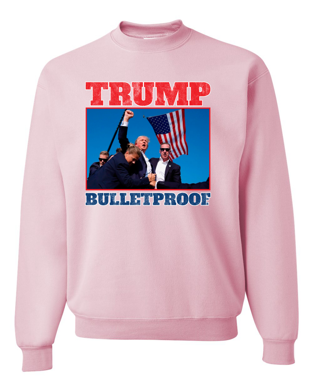 Sudadera Trump Puño a Prueba de Balas EE. UU. MAGA Intento de Asesinato Cuello Redondo - Imagen 5 de 12