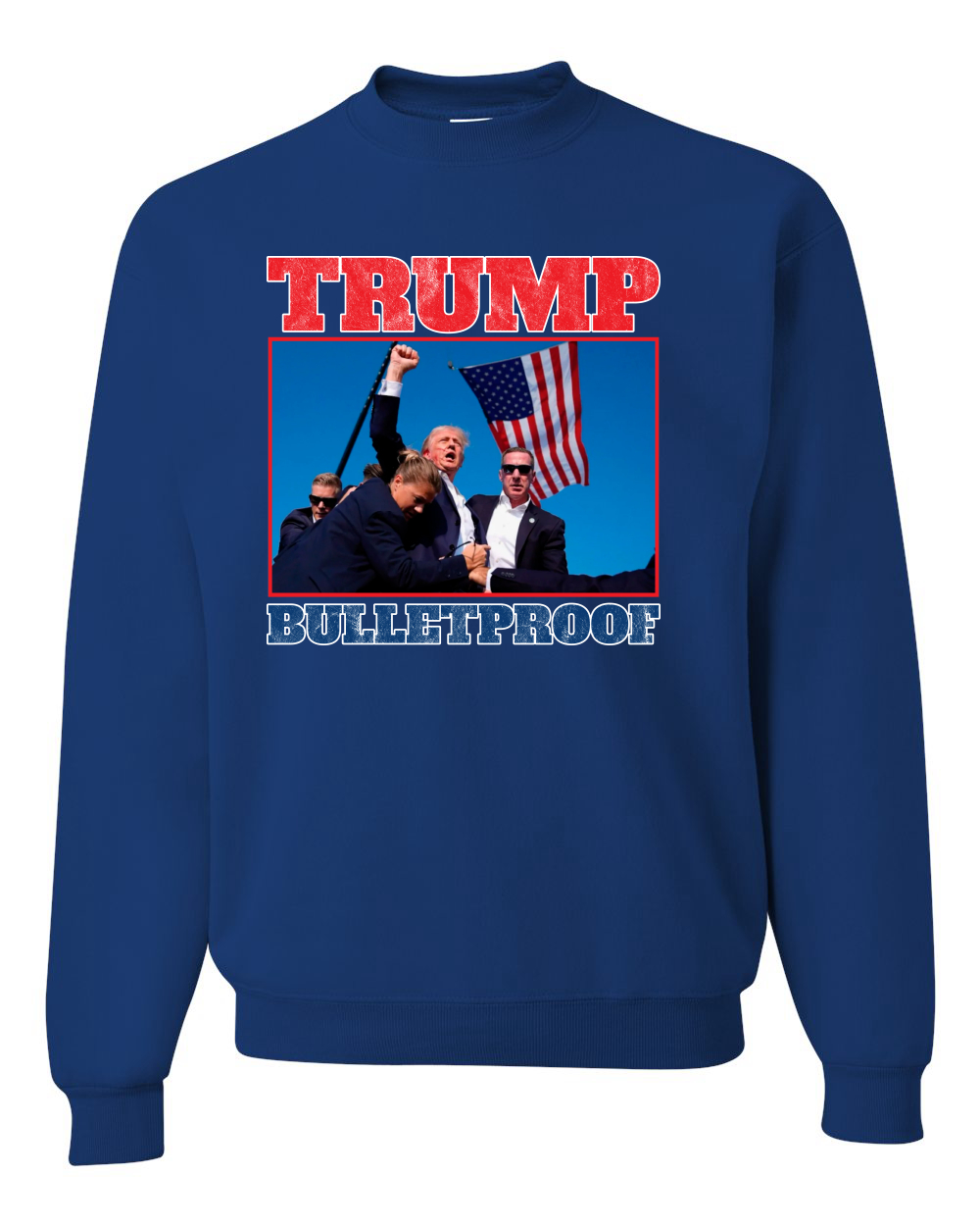 Sudadera Trump Puño a Prueba de Balas EE. UU. MAGA Intento de Asesinato Cuello Redondo - Imagen 8 de 12