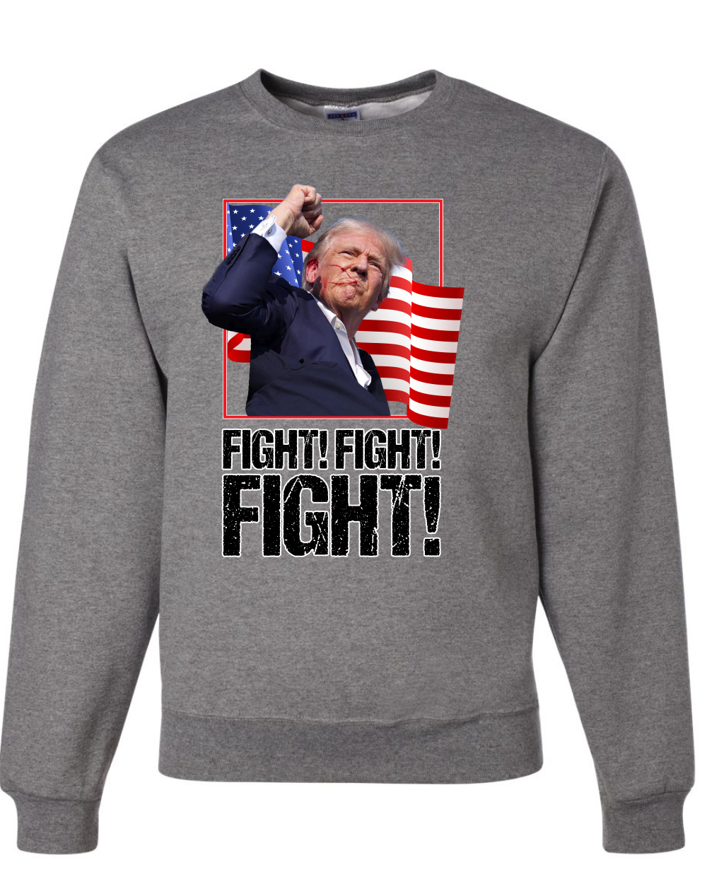 Sudadera Donald Trump Fight Fight Fight MAGA Assassination Attent cuello redondo - Imagen 4 de 12