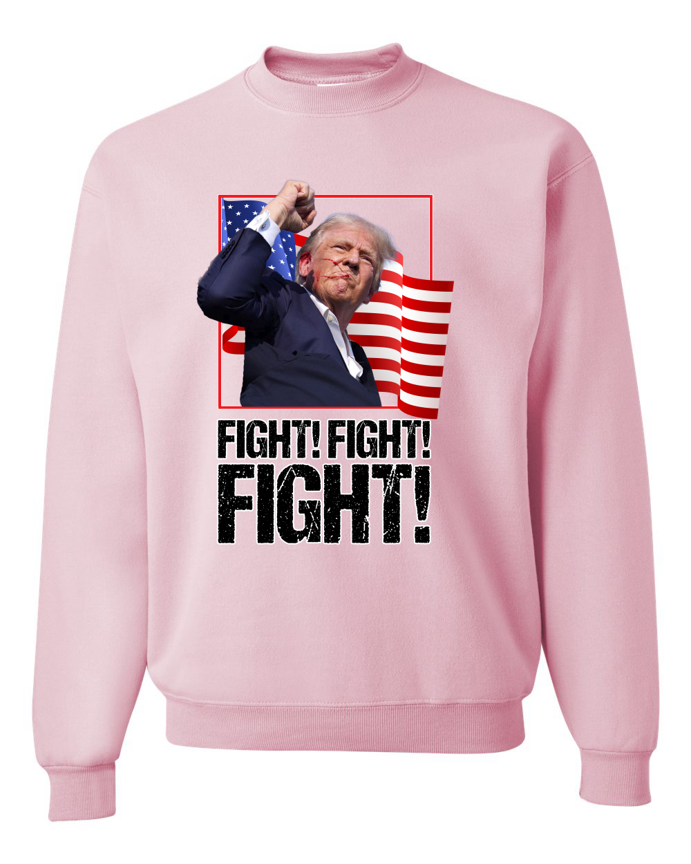Sudadera Donald Trump Fight Fight Fight MAGA Assassination Attent cuello redondo - Imagen 5 de 12