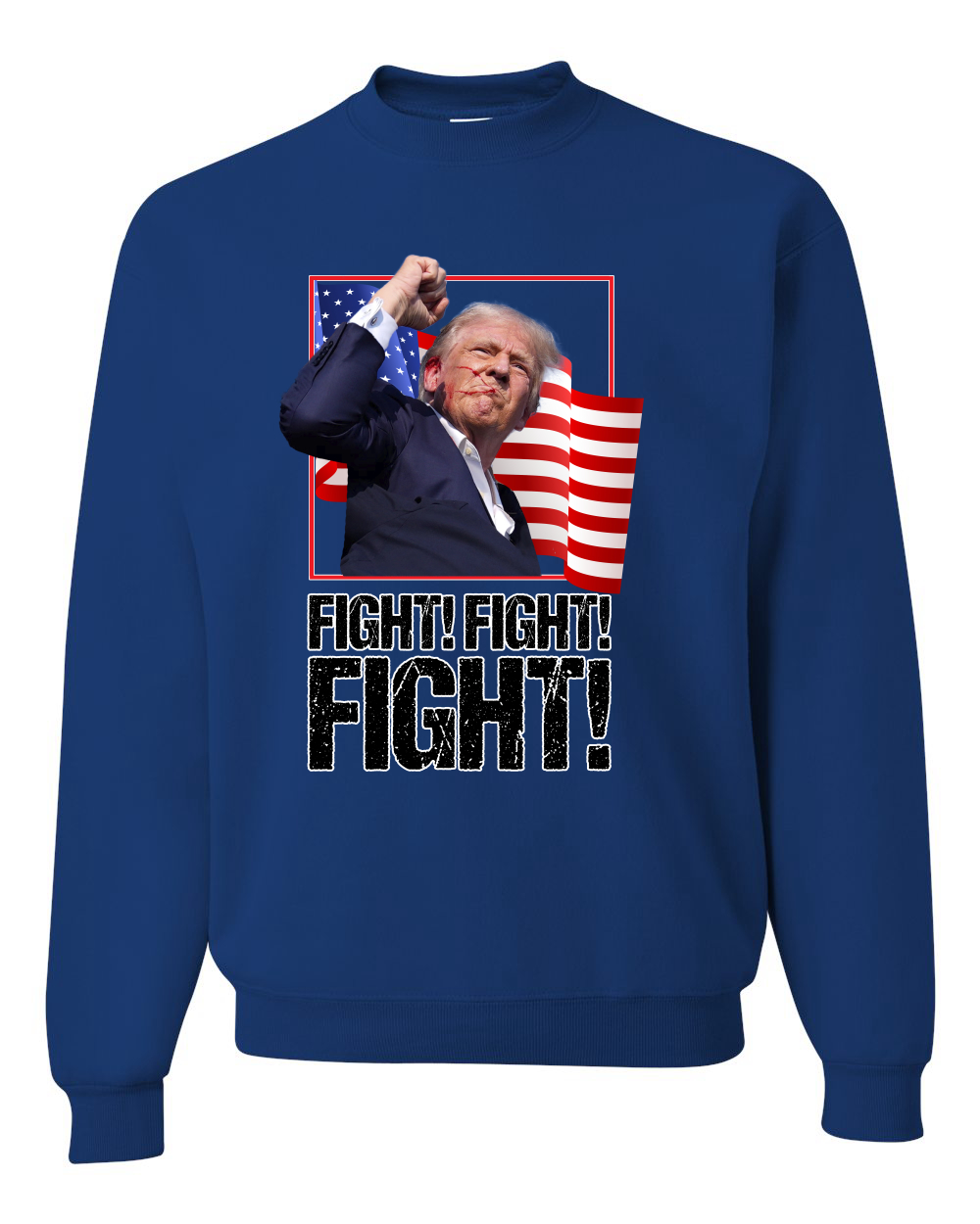Sudadera Donald Trump Fight Fight Fight MAGA Assassination Attent cuello redondo - Imagen 8 de 12