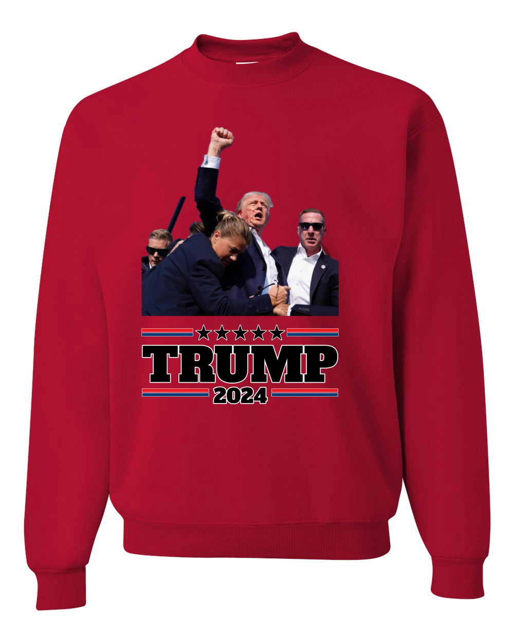 Sudadera cuello redondo Trump 2024 MAGA puño a prueba de balas intento de asesinato - Imagen 7 de 12