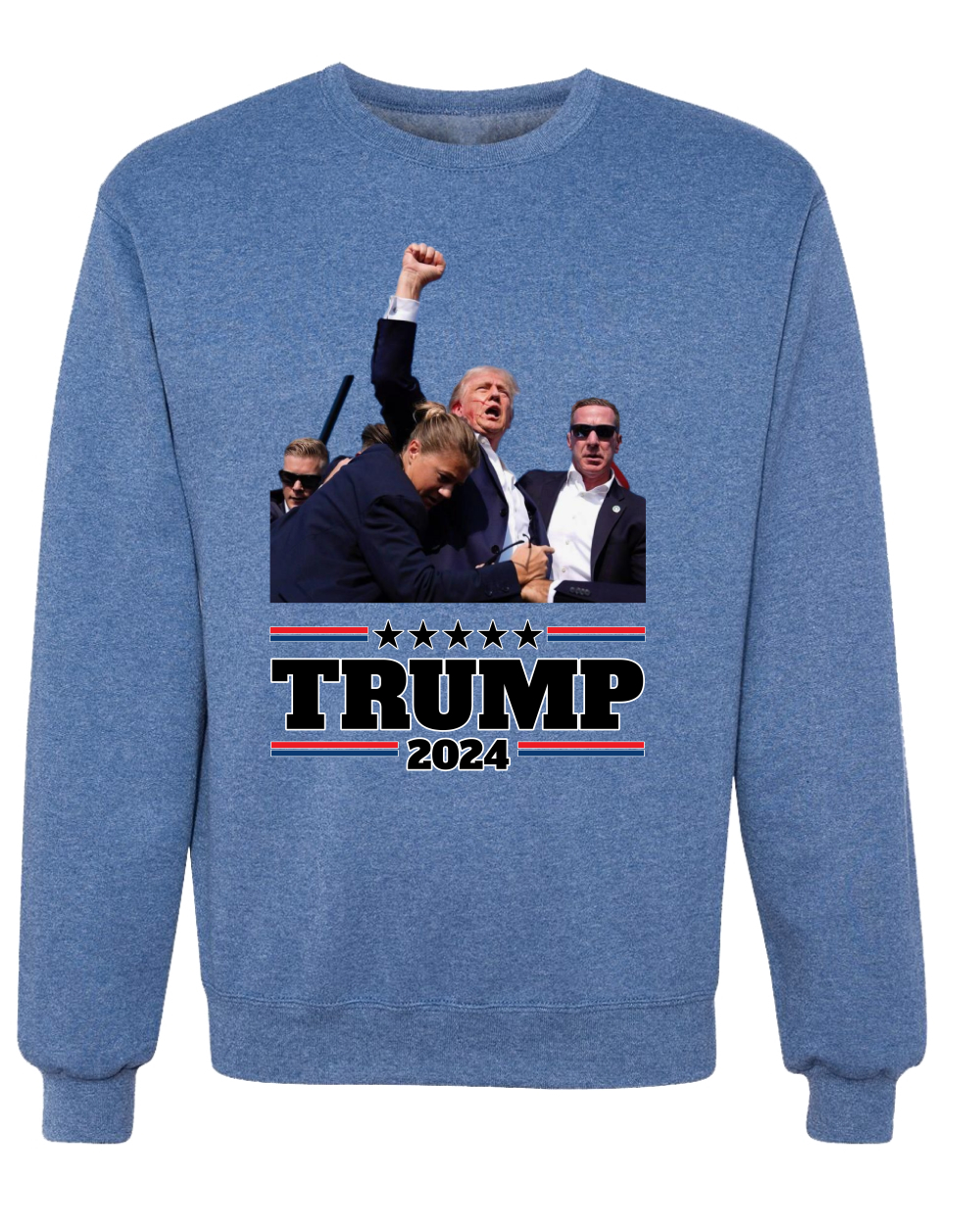 Sudadera cuello redondo Trump 2024 MAGA puño a prueba de balas intento de asesinato - Imagen 9 de 12