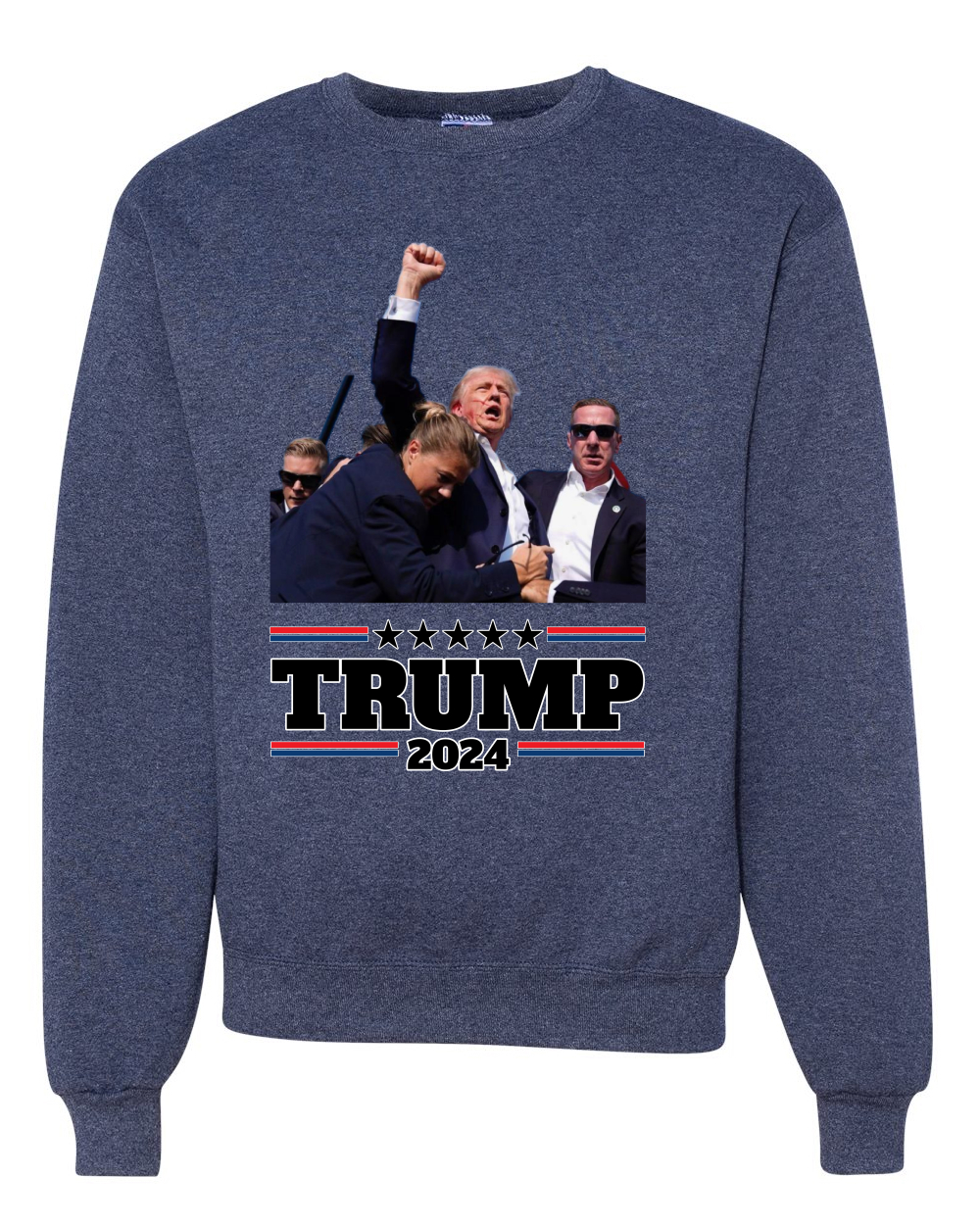 Sudadera cuello redondo Trump 2024 MAGA puño a prueba de balas intento de asesinato - Imagen 10 de 12