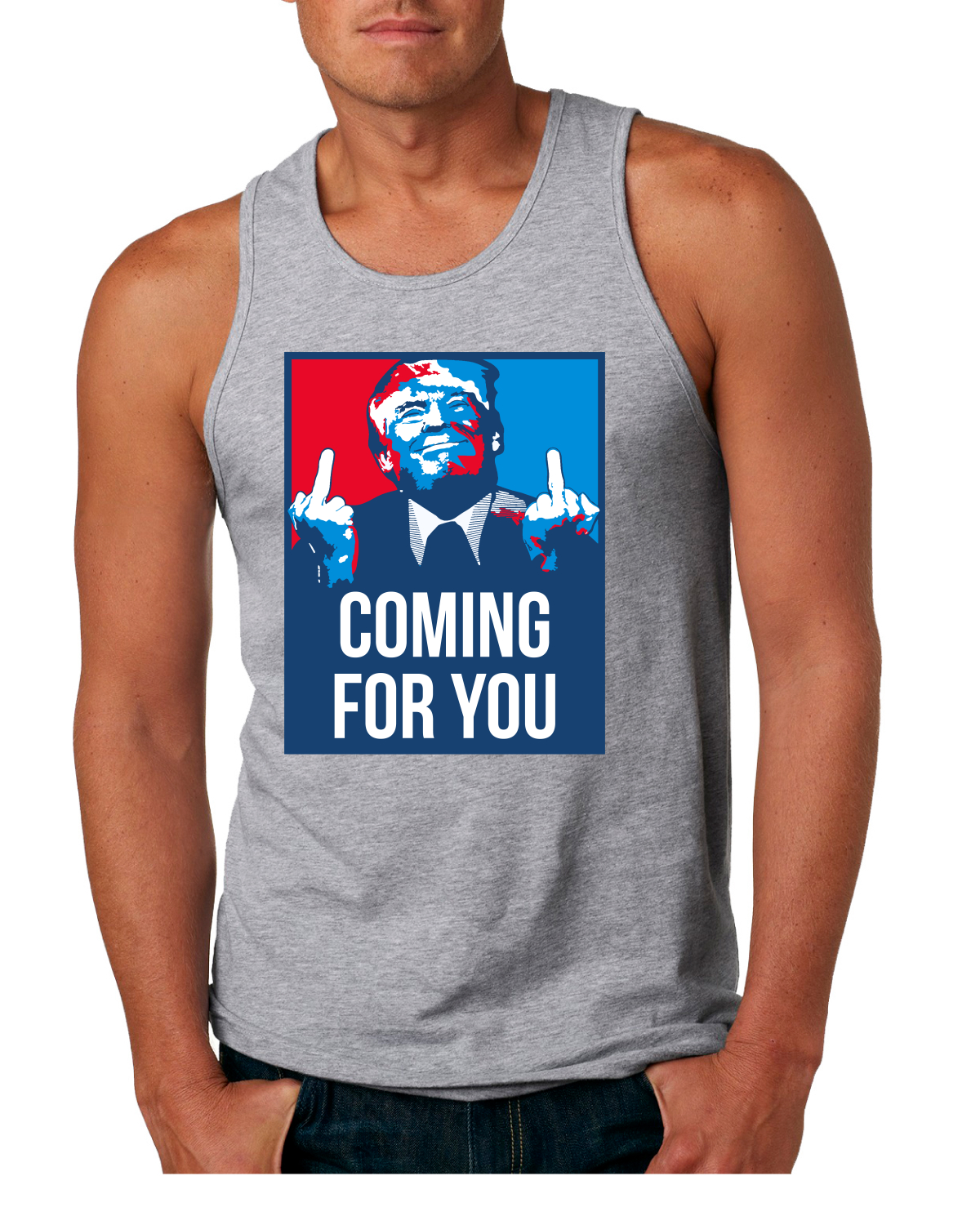 Trump 2024 Coming for You MAGA MAGA Mens Tank Top - Picture 4 of 6