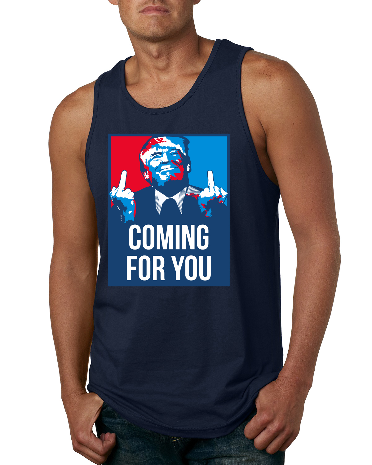 Trump 2024 Coming for You MAGA MAGA Mens Tank Top - Picture 5 of 6