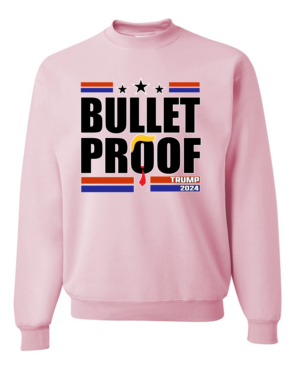 Sudadera a prueba de balas Donald Trump 2024 campaña electoral unisex cuello redondo - Imagen 5 de 12